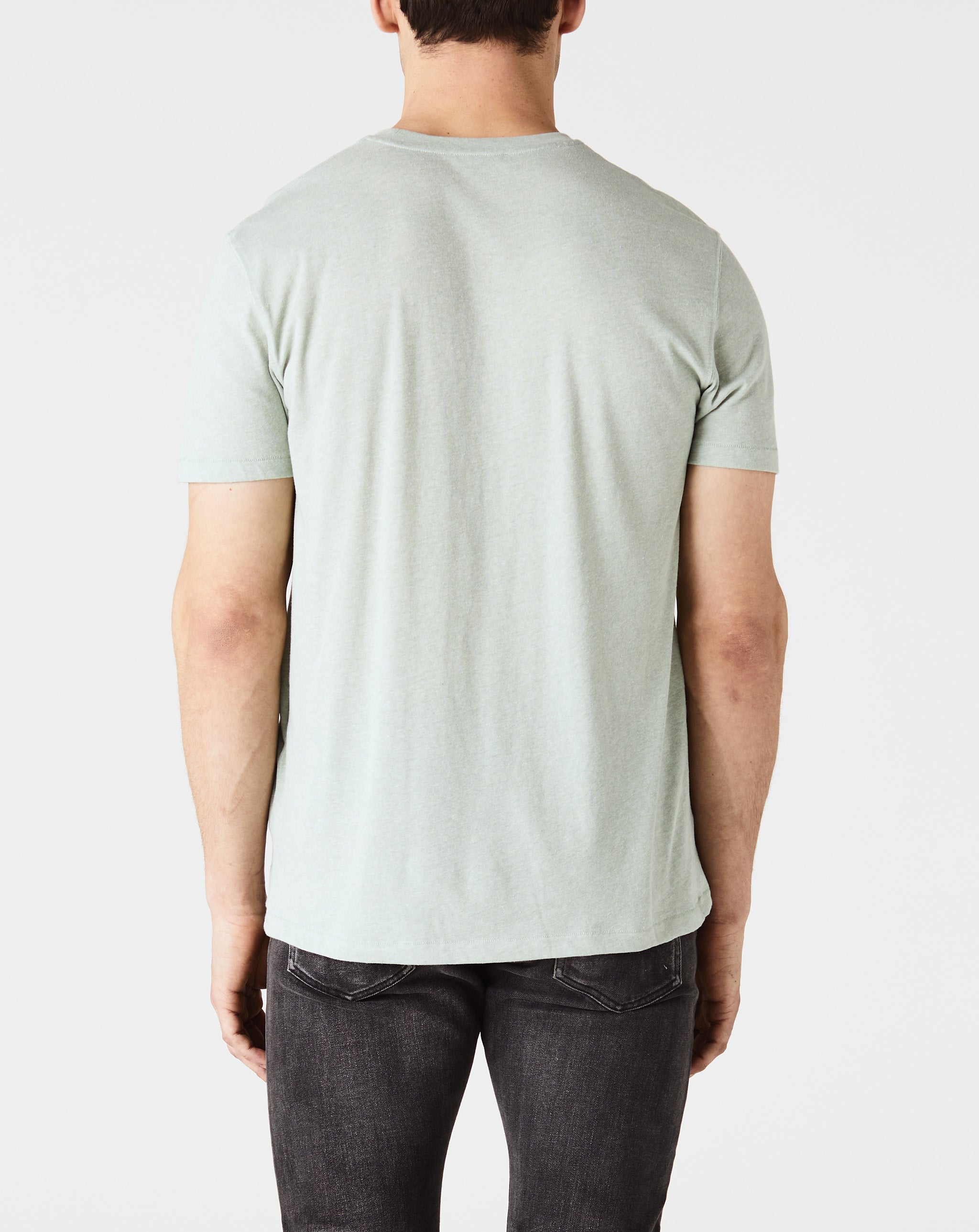 Cotton Blend Melange S/S Crewneck