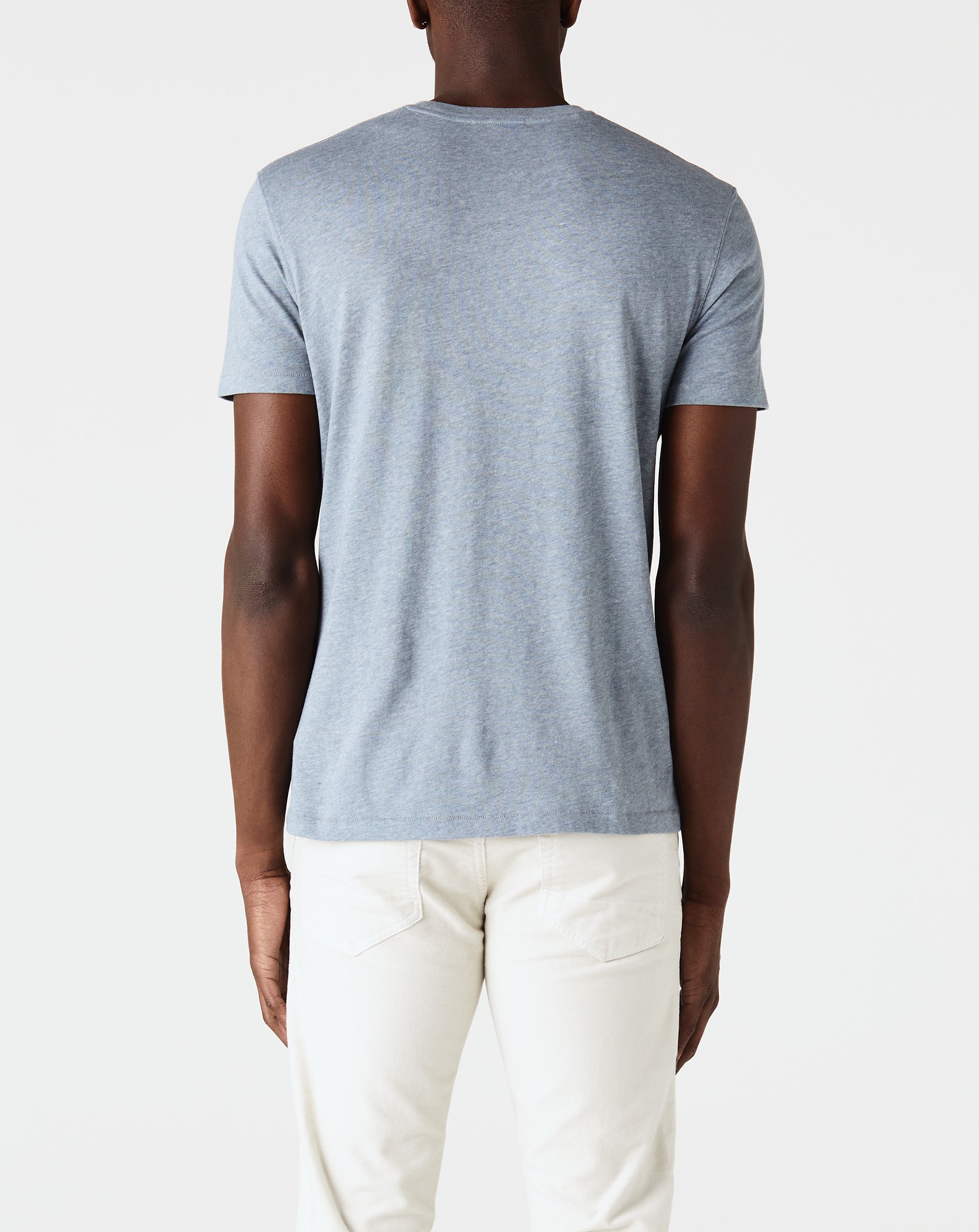 Cotton Blend Short Sleeve Crew Neck