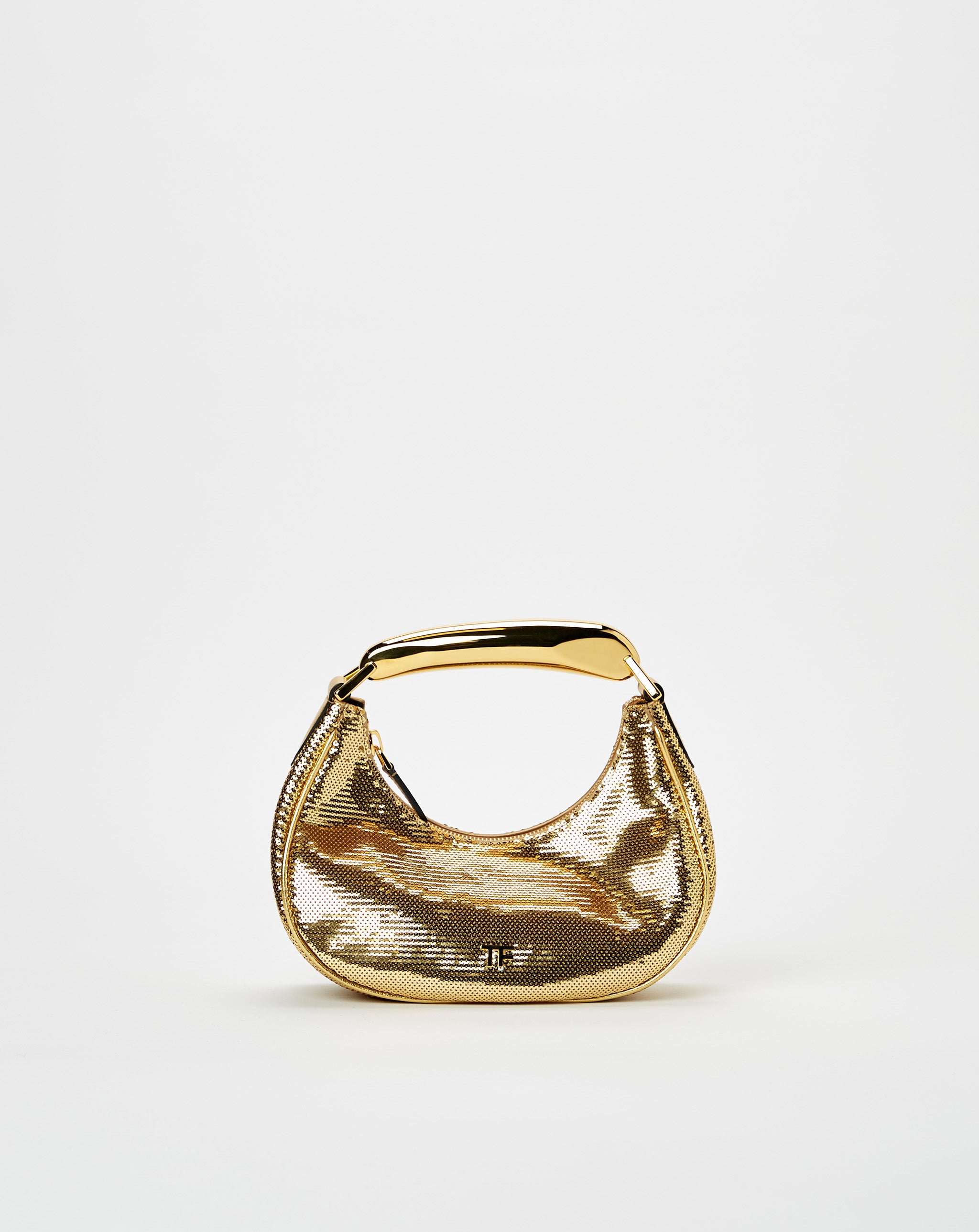 Sequins And Laminated Calf Mini Hobo