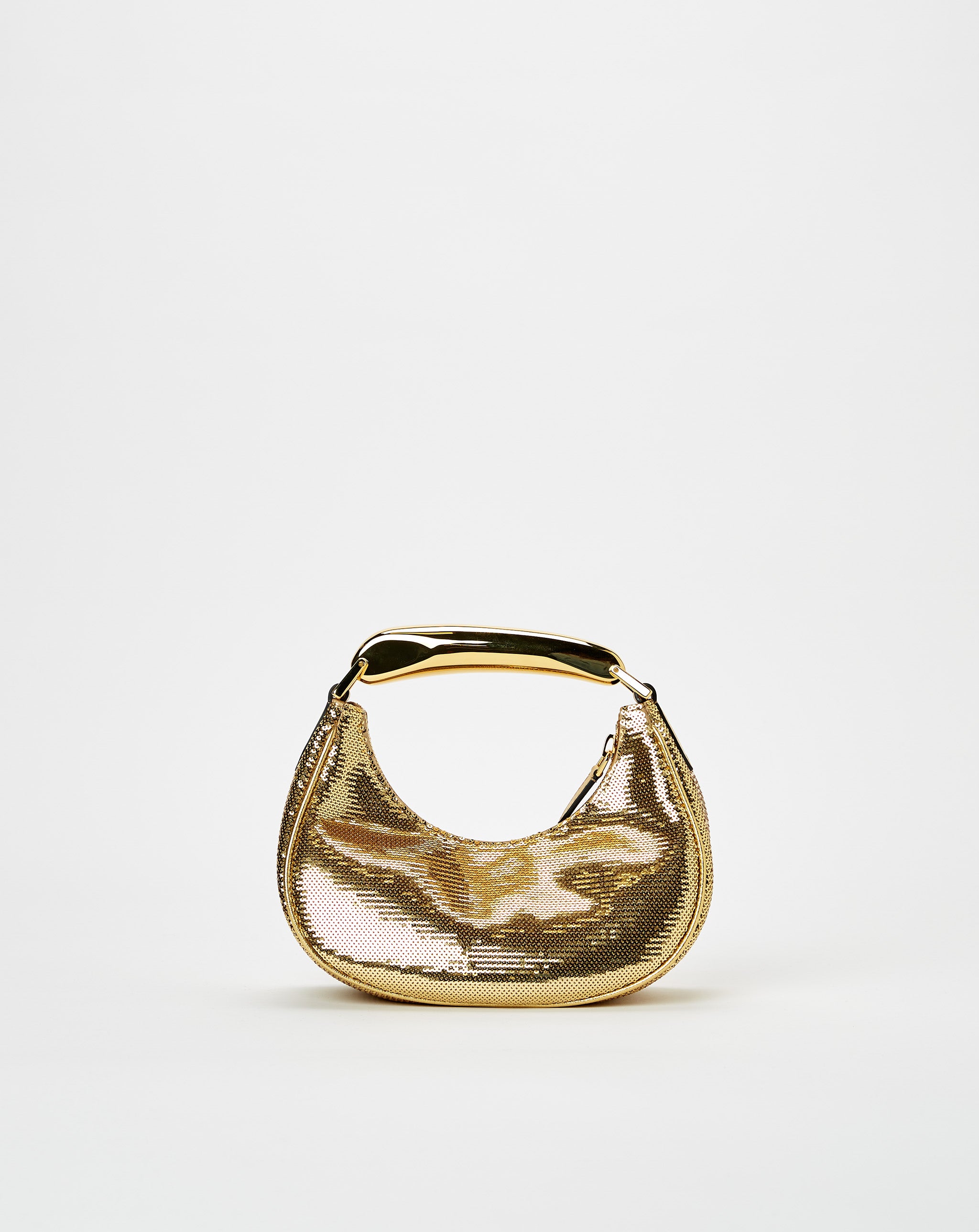 Sequins And Laminated Calf Mini Hobo