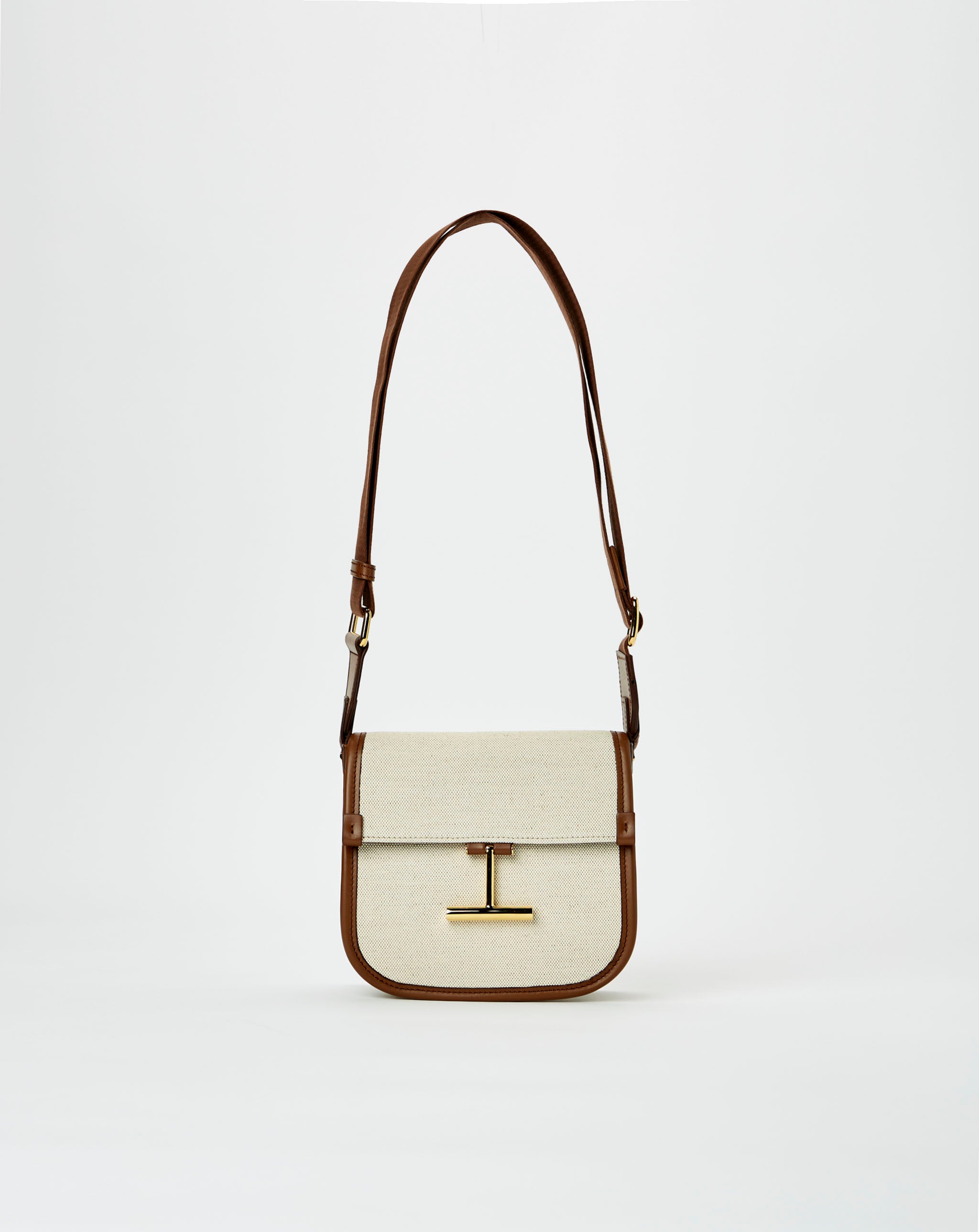 Canvas And Smooth Calf Mini Crossbody