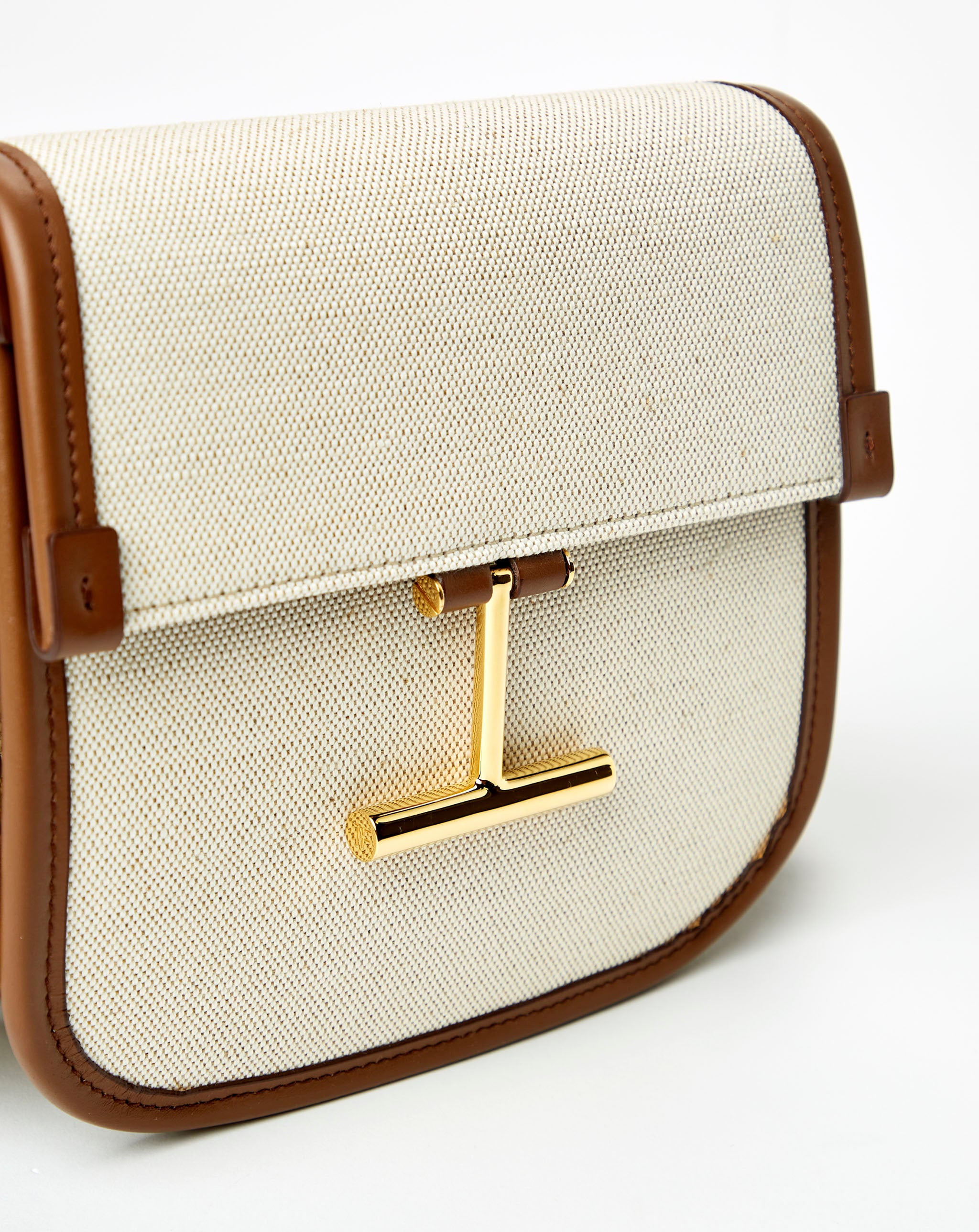 Canvas And Smooth Calf Mini Crossbody