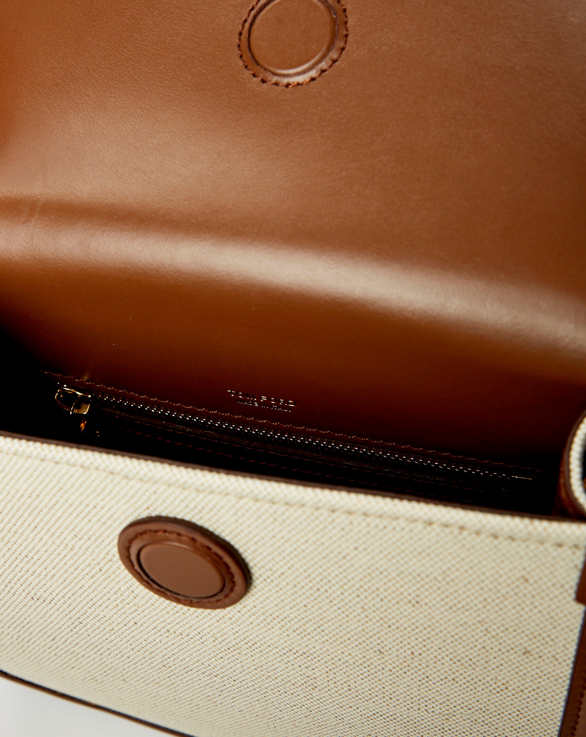 Canvas And Smooth Calf Mini Crossbody