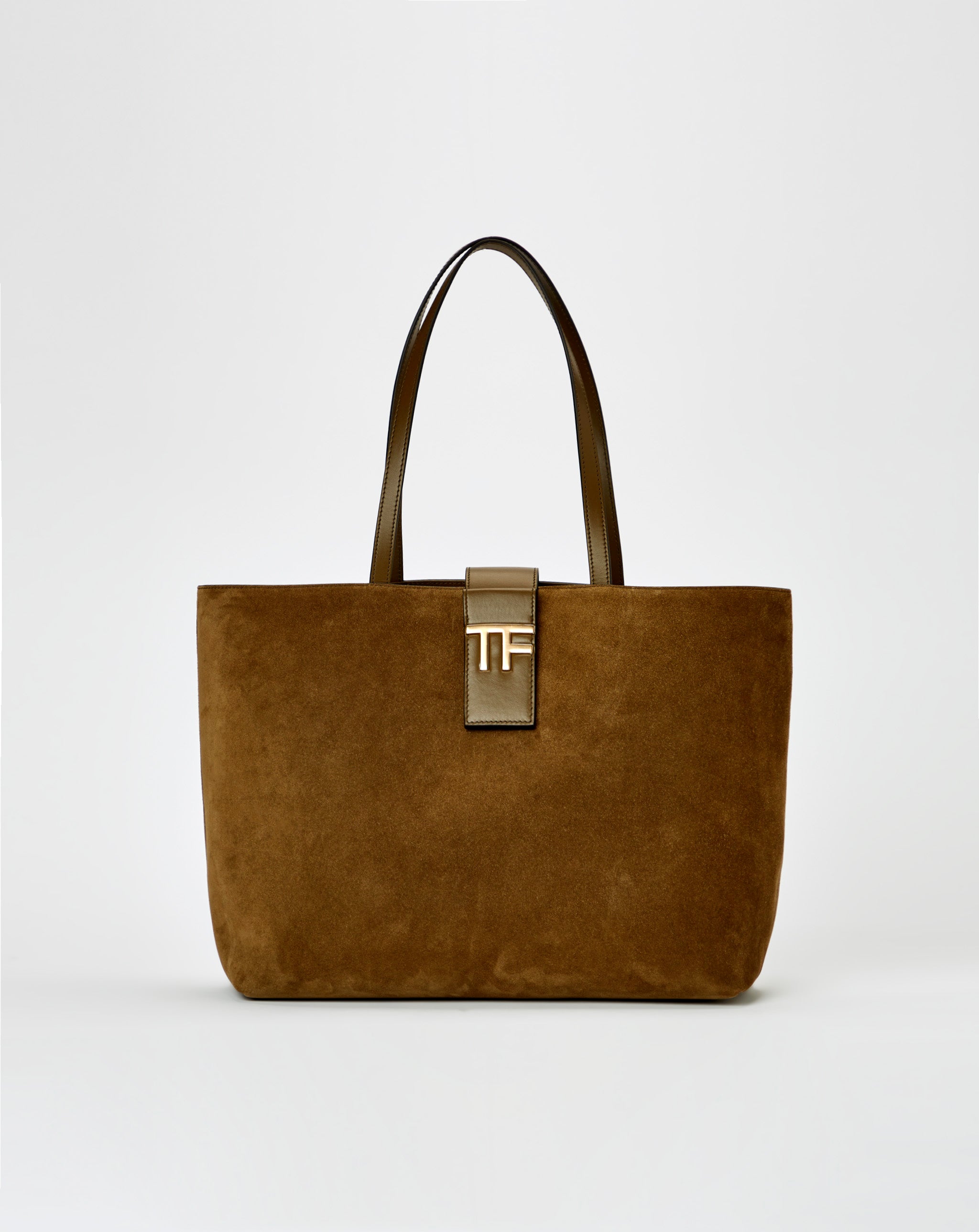 TF Logo Suede Tote