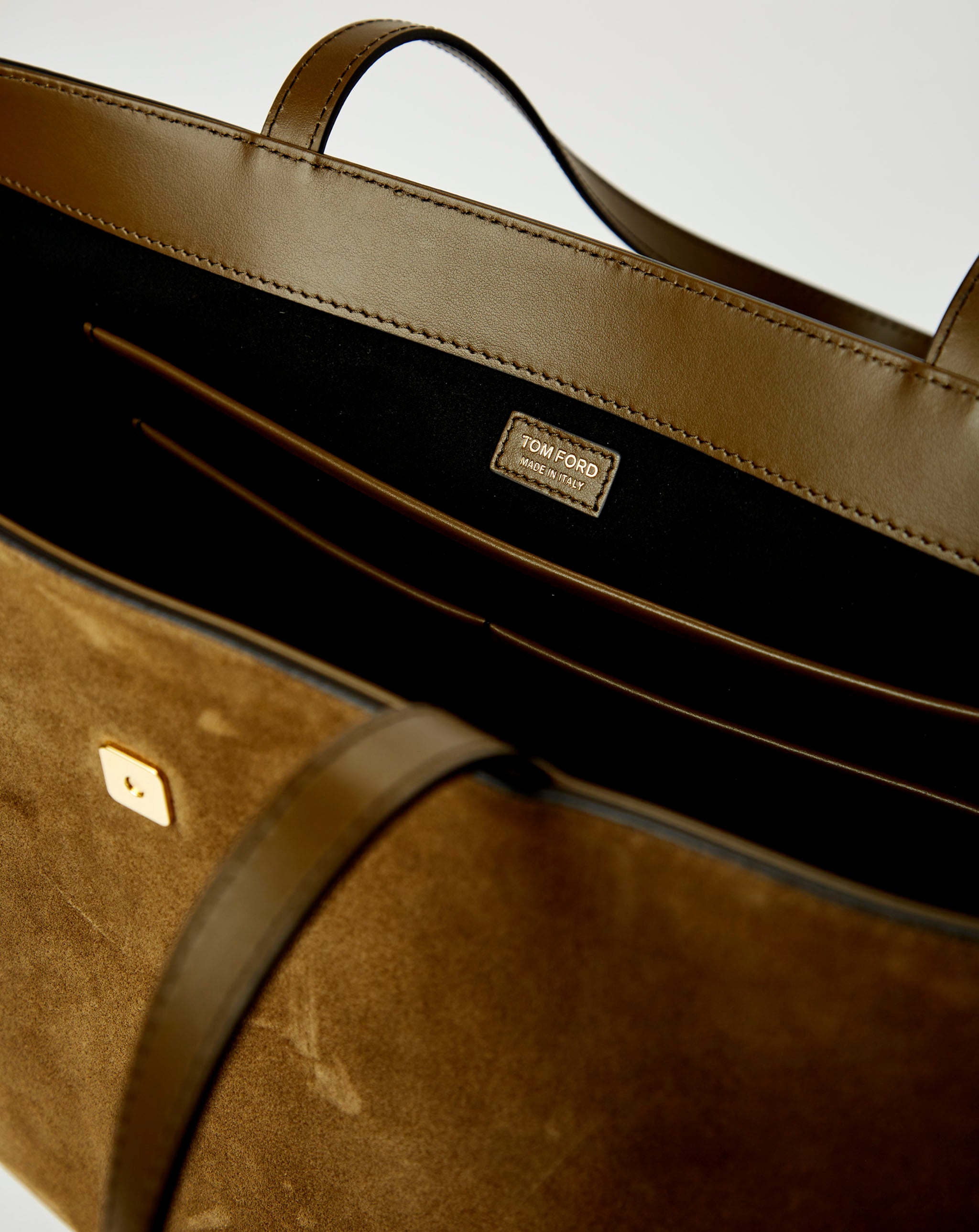 TF Logo Suede Tote