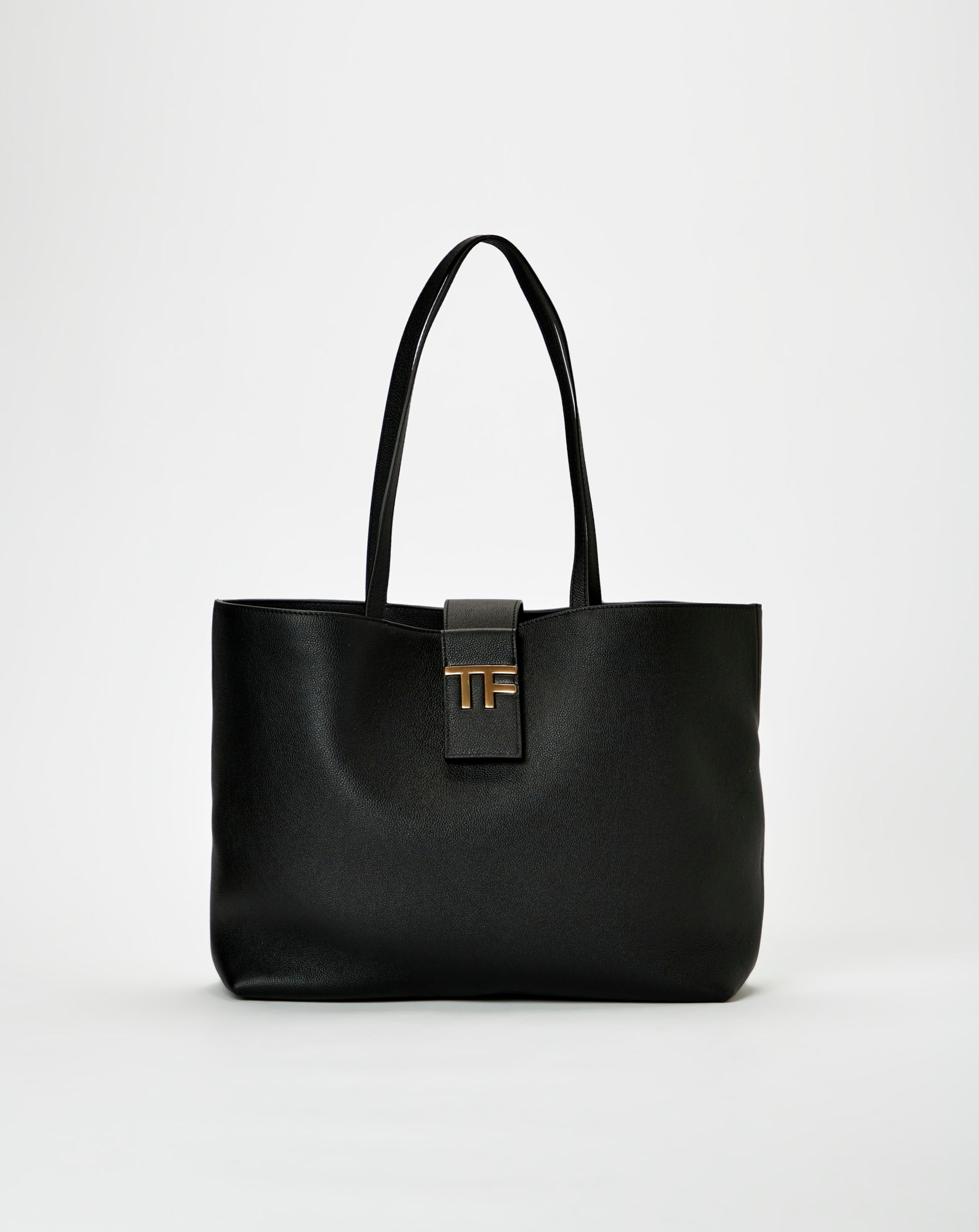 TF Logo Leather Tote