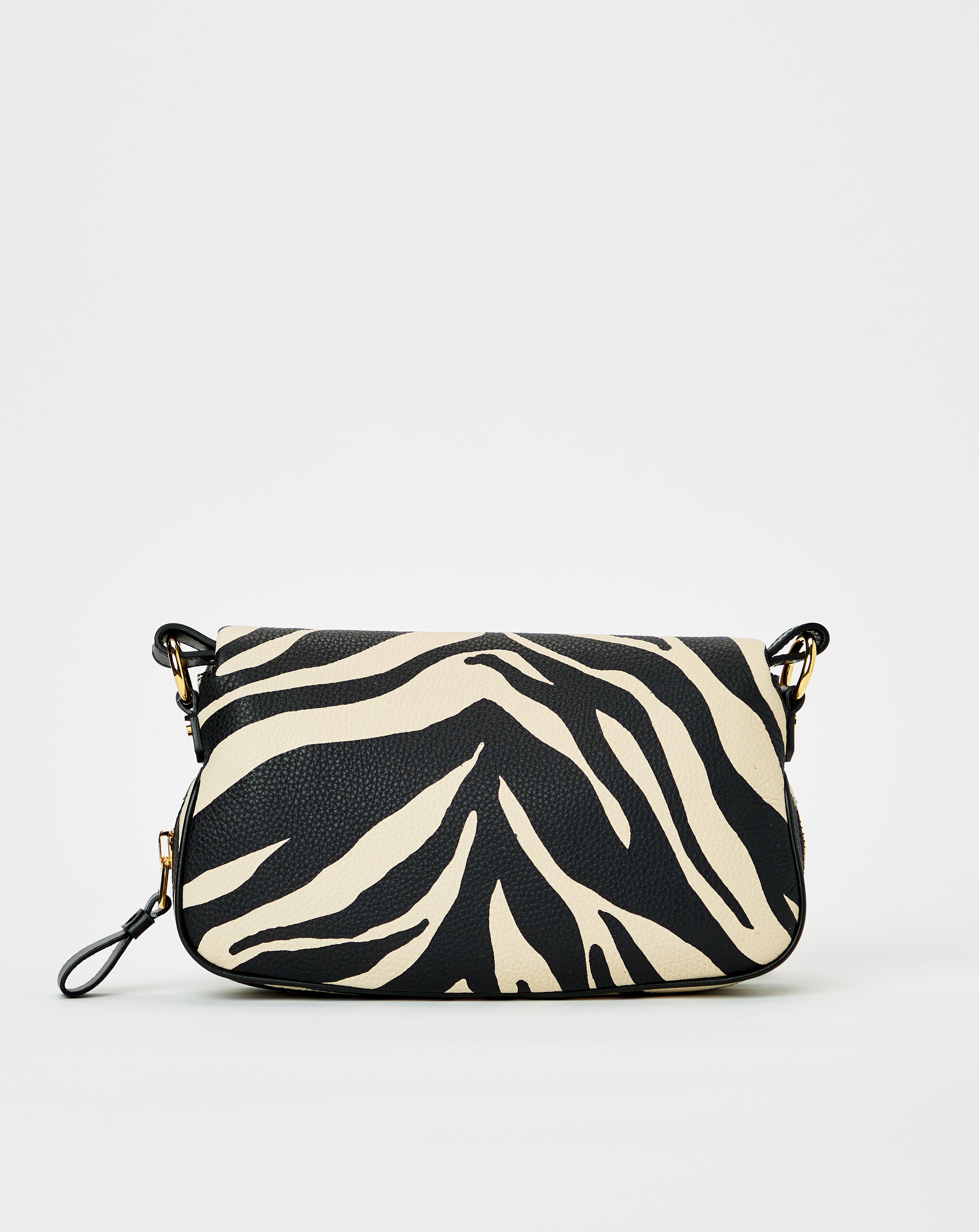 Zebra Printed Leather Top Handle