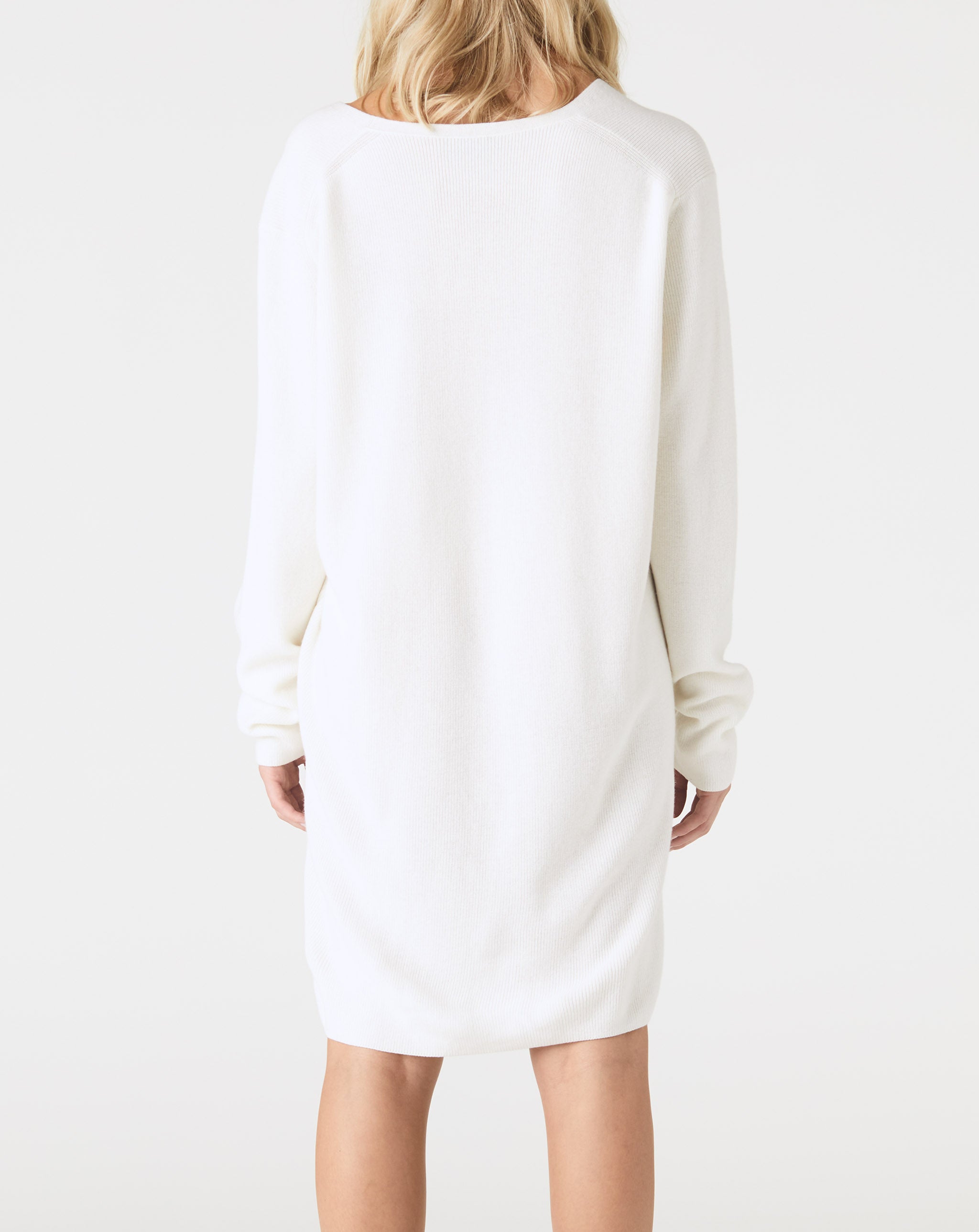 Cashmere Long Sleeve V-Neck Dress