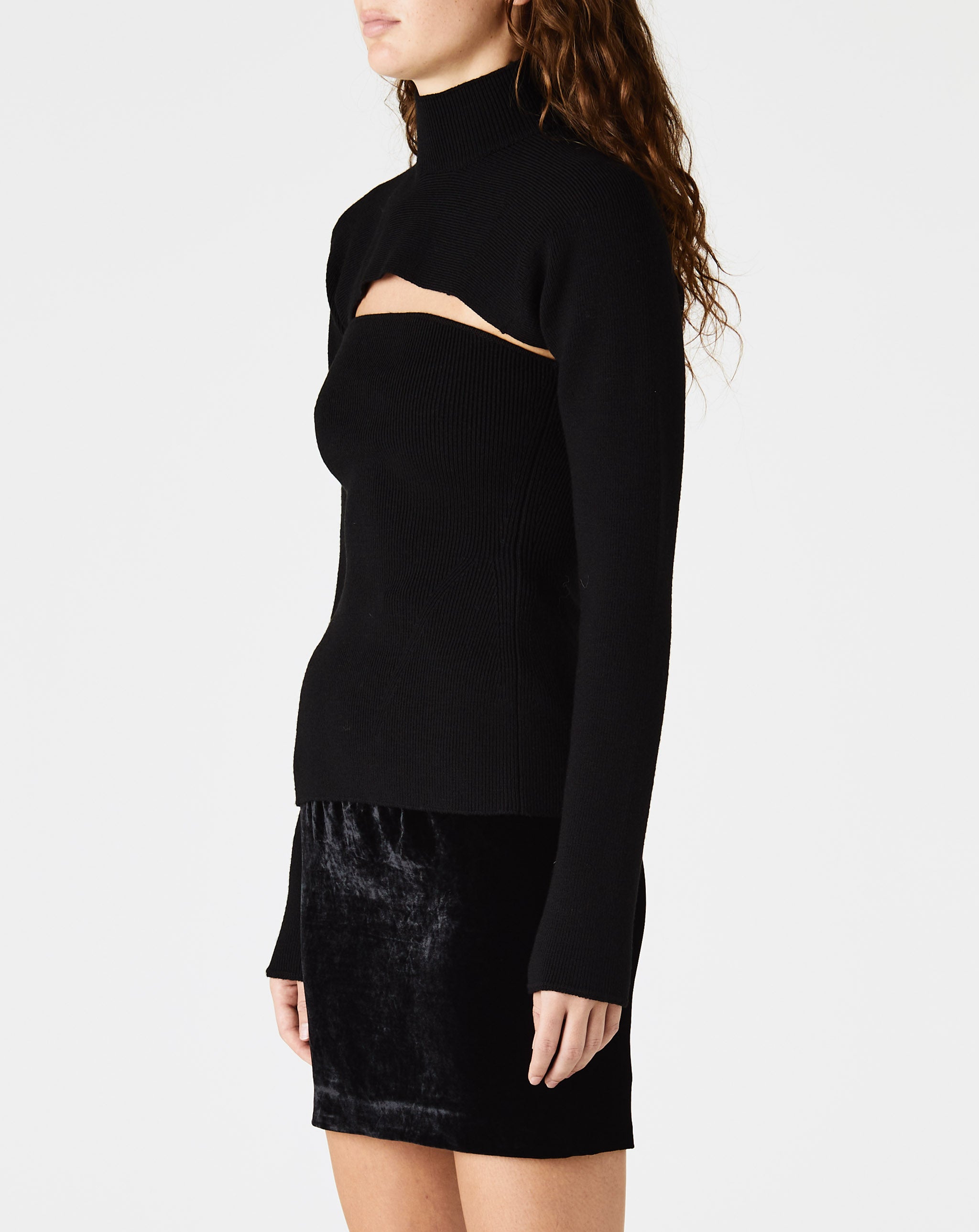 Cut Out Turtle Neck