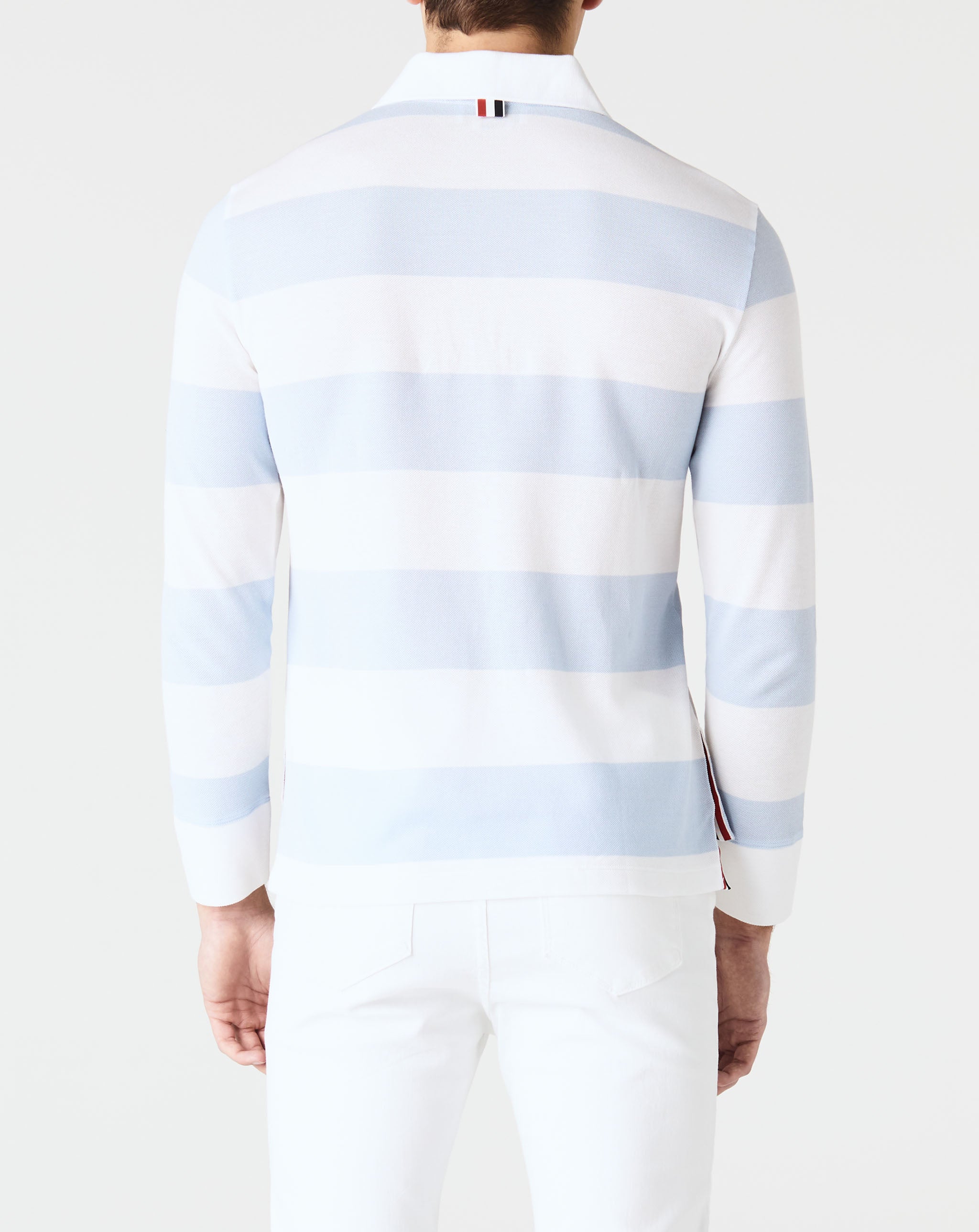 Long Sleeve Rugby Stripe Polo