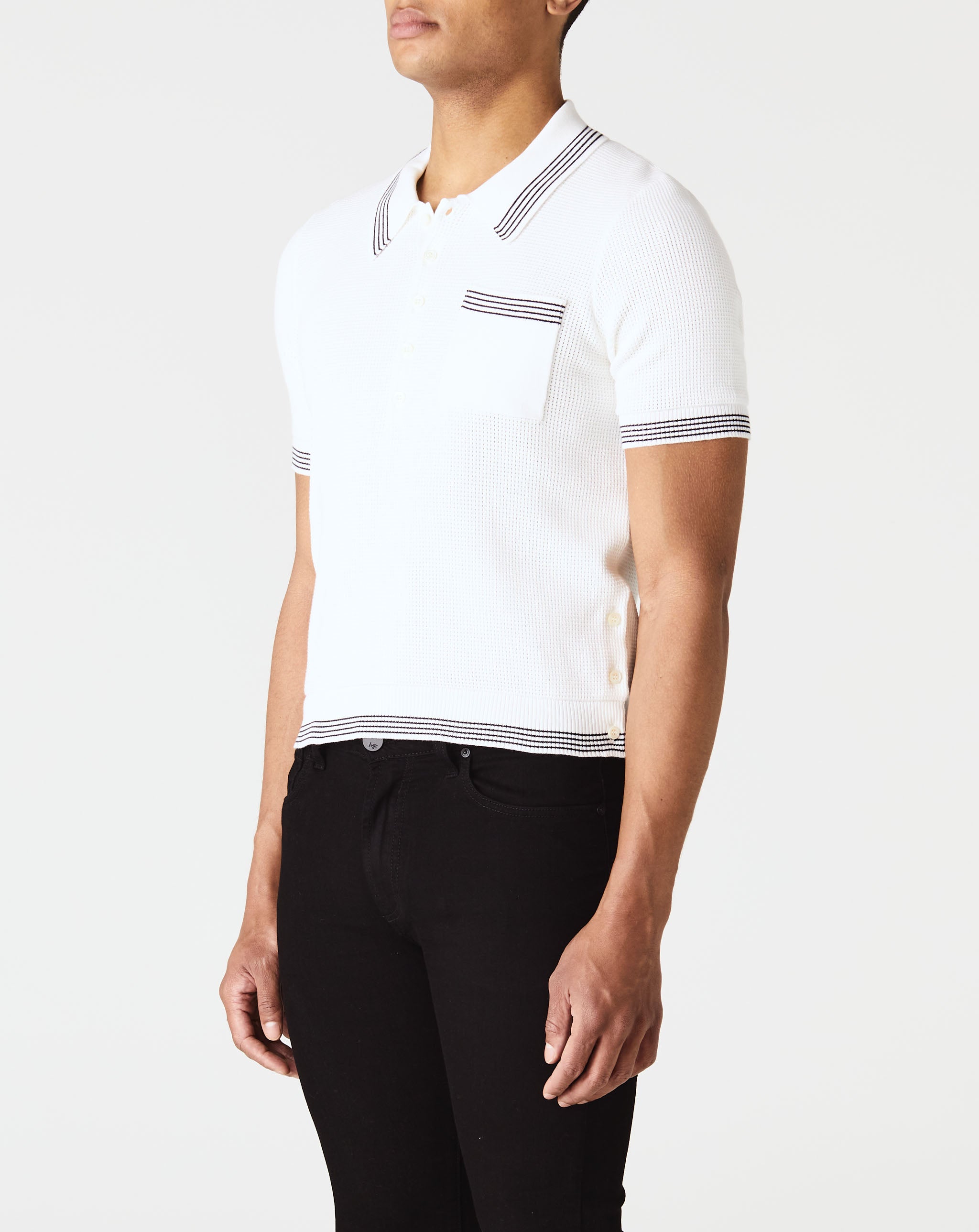Open Waffle stitch Polo