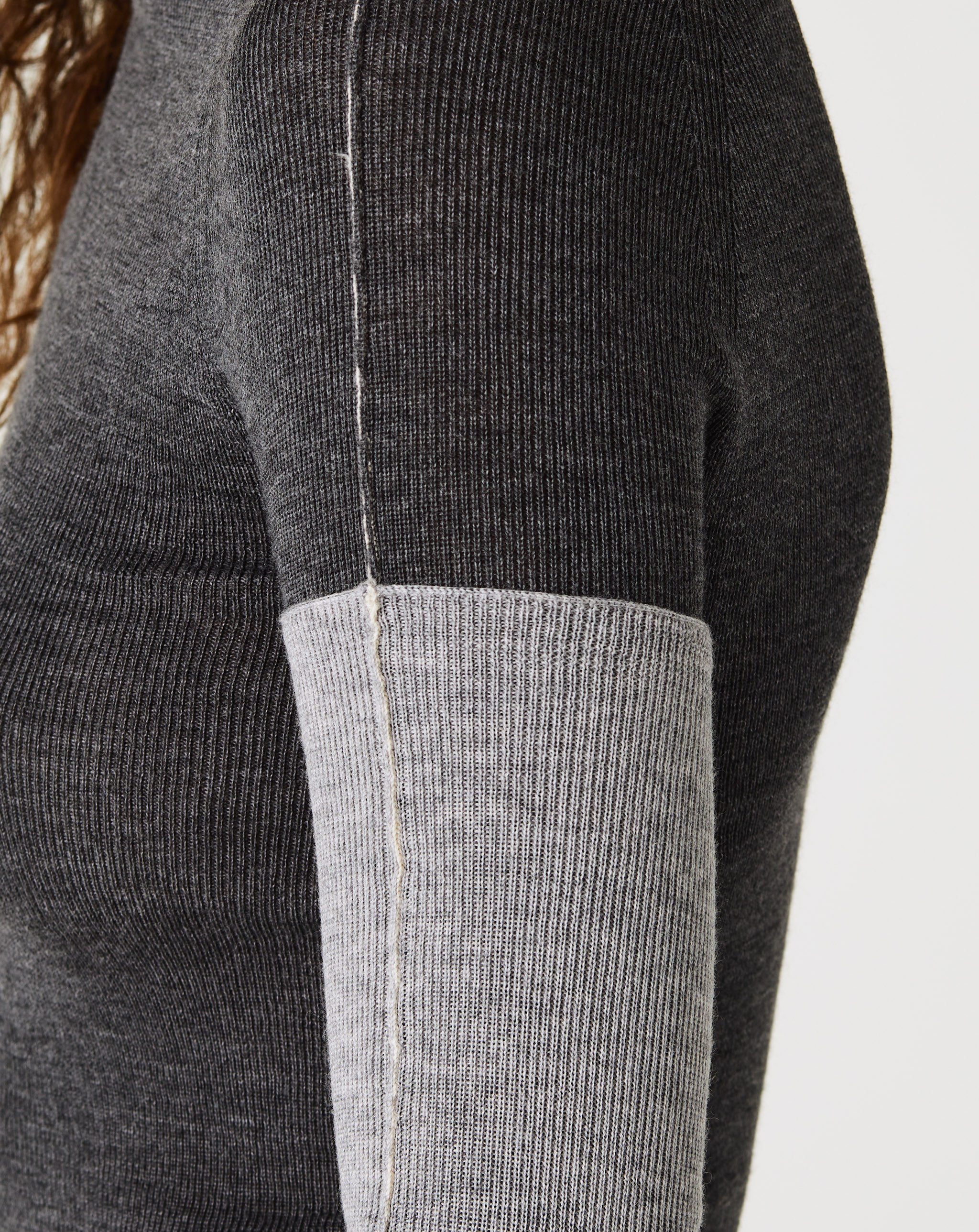Combo Sleeve Turtleneck Sweater