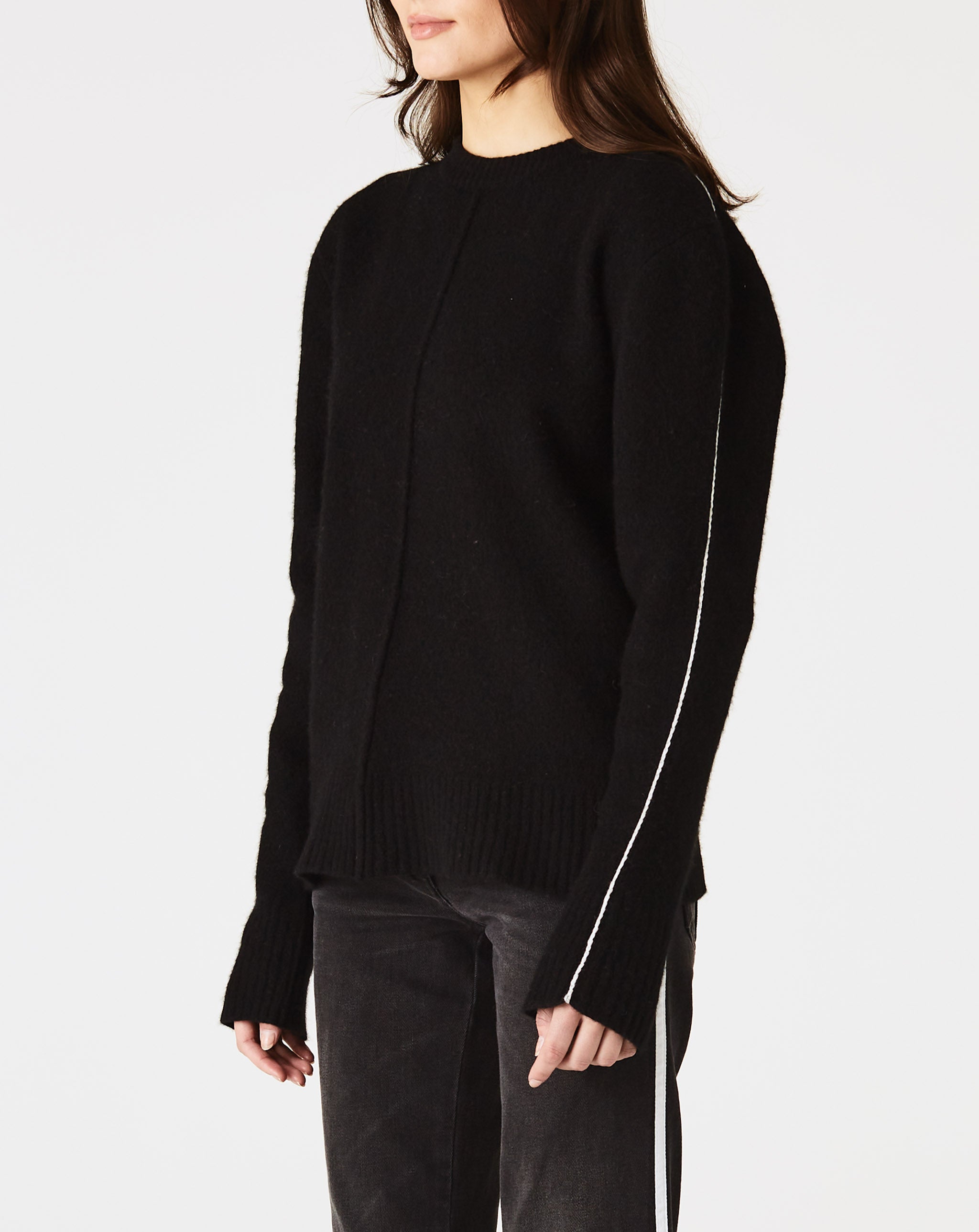 Side Slit Crewneck Sweater