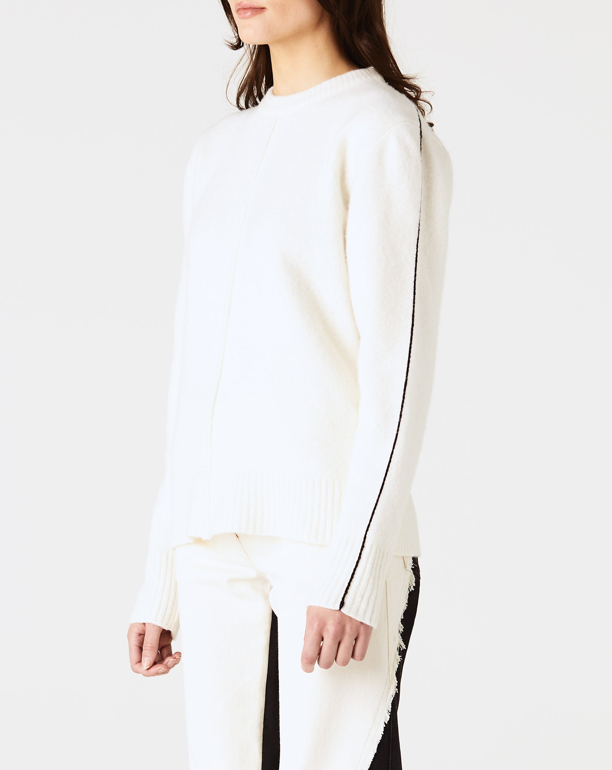 Side Slit Crewneck Sweater
