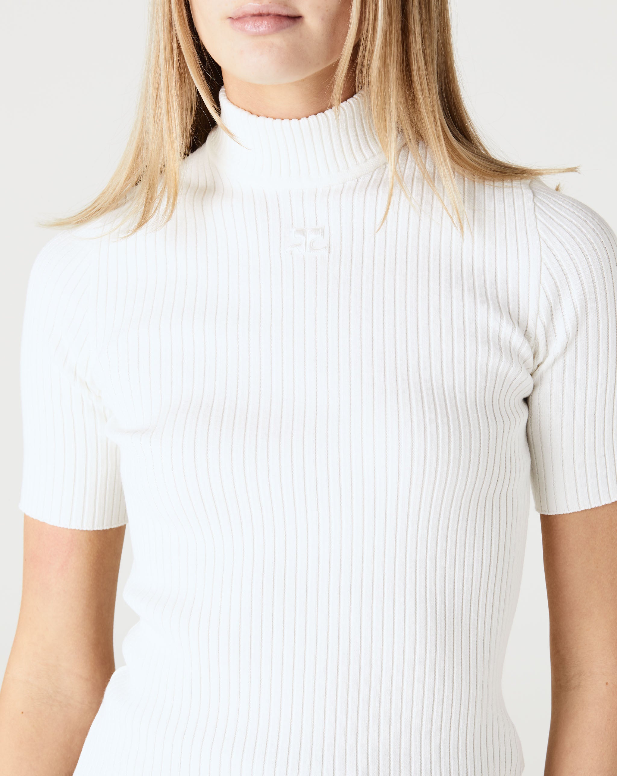 Ss Rib Knit Sweater