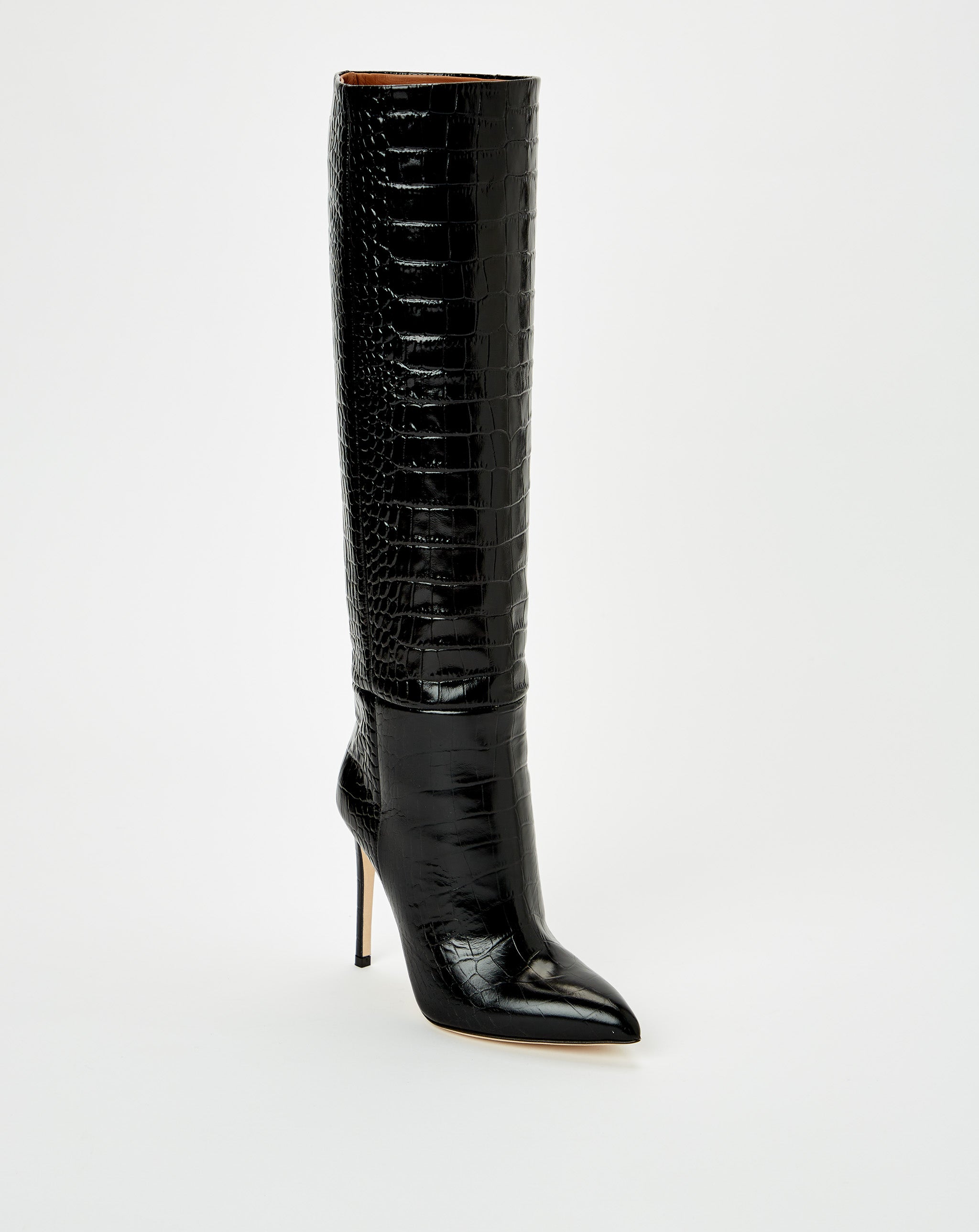 Embossed Croco Stiletto Boot
