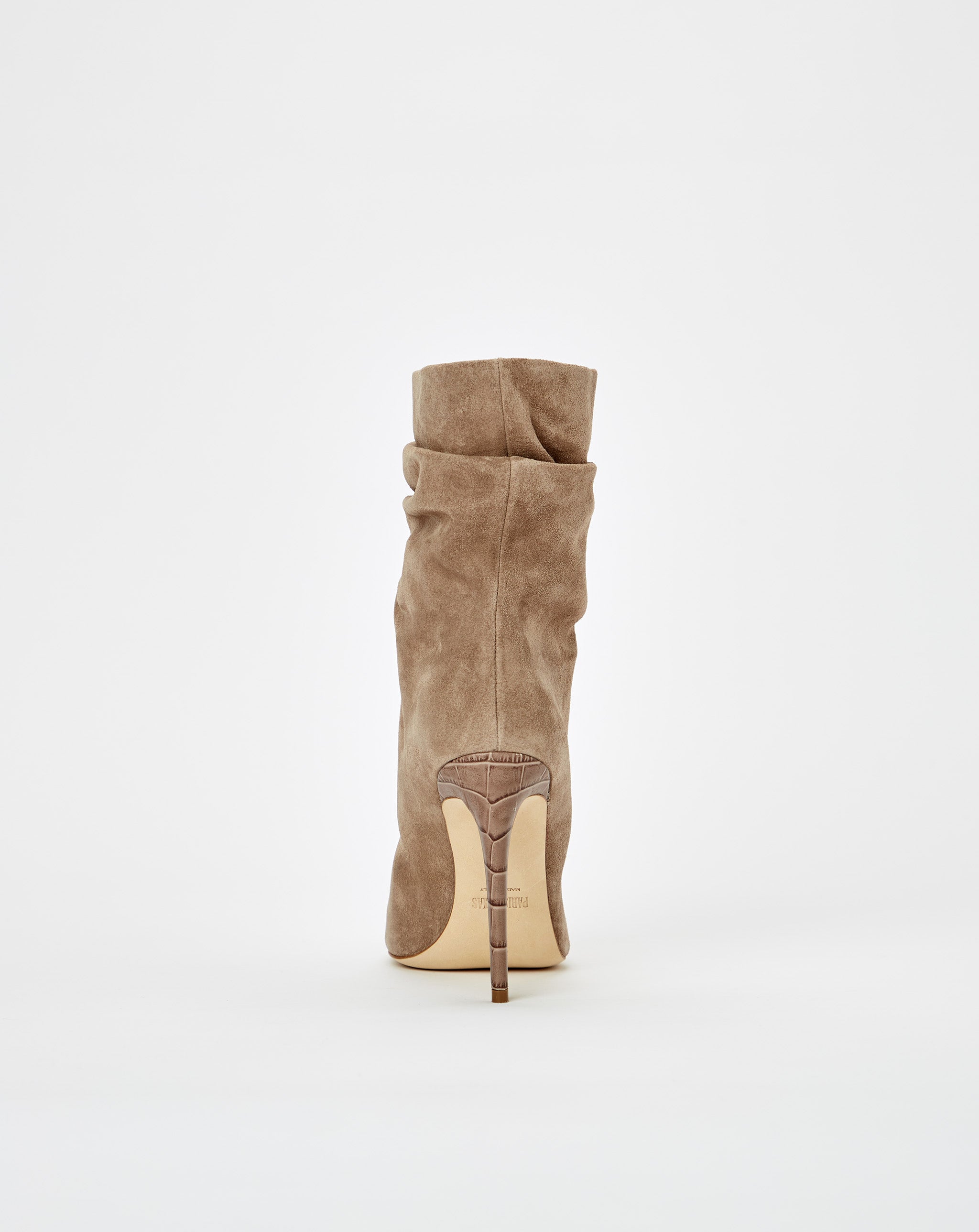 Cafe Suede Stiletto Slouchy Ankle Boot