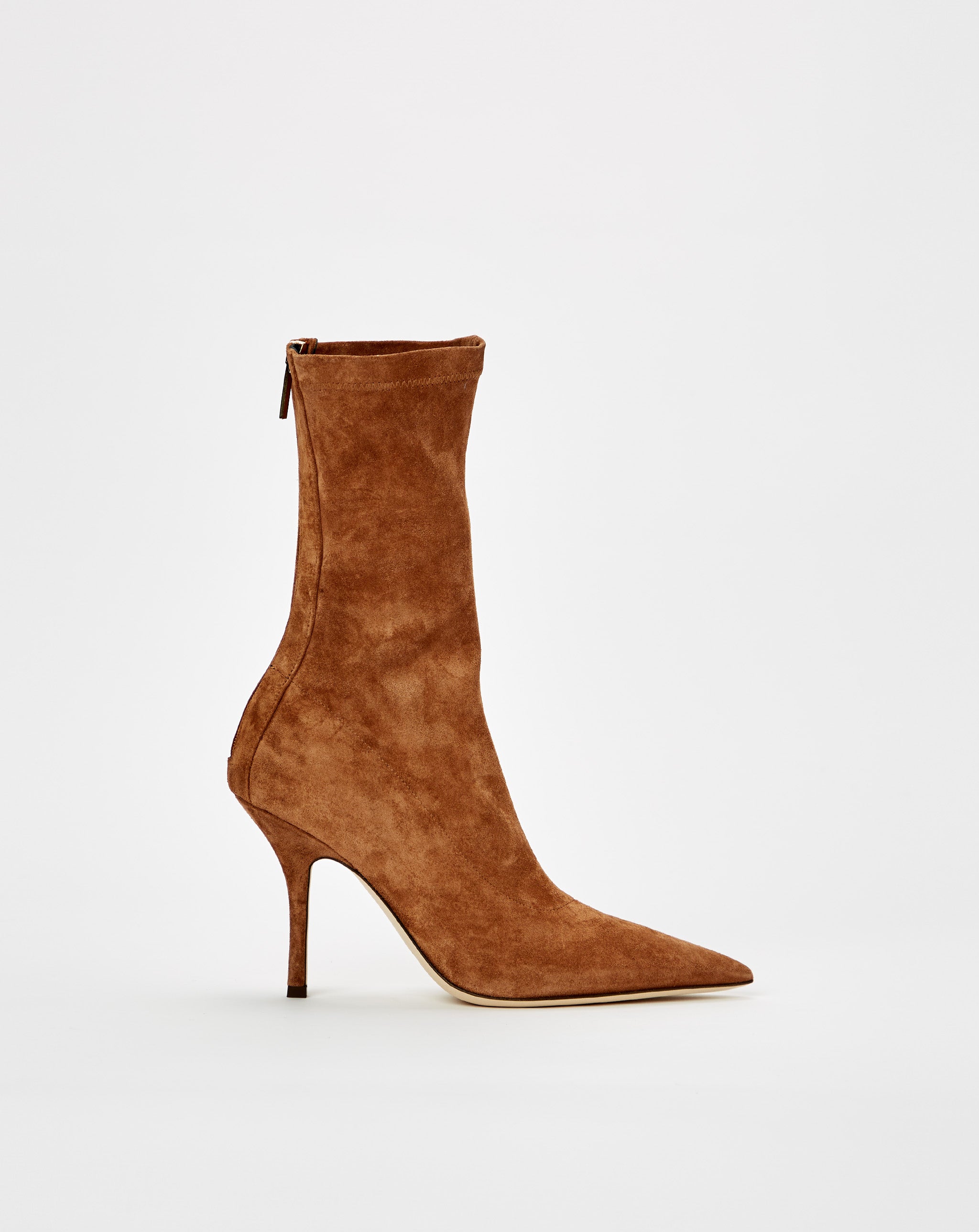 Calf Suede Stretch Mama Ankle Boot