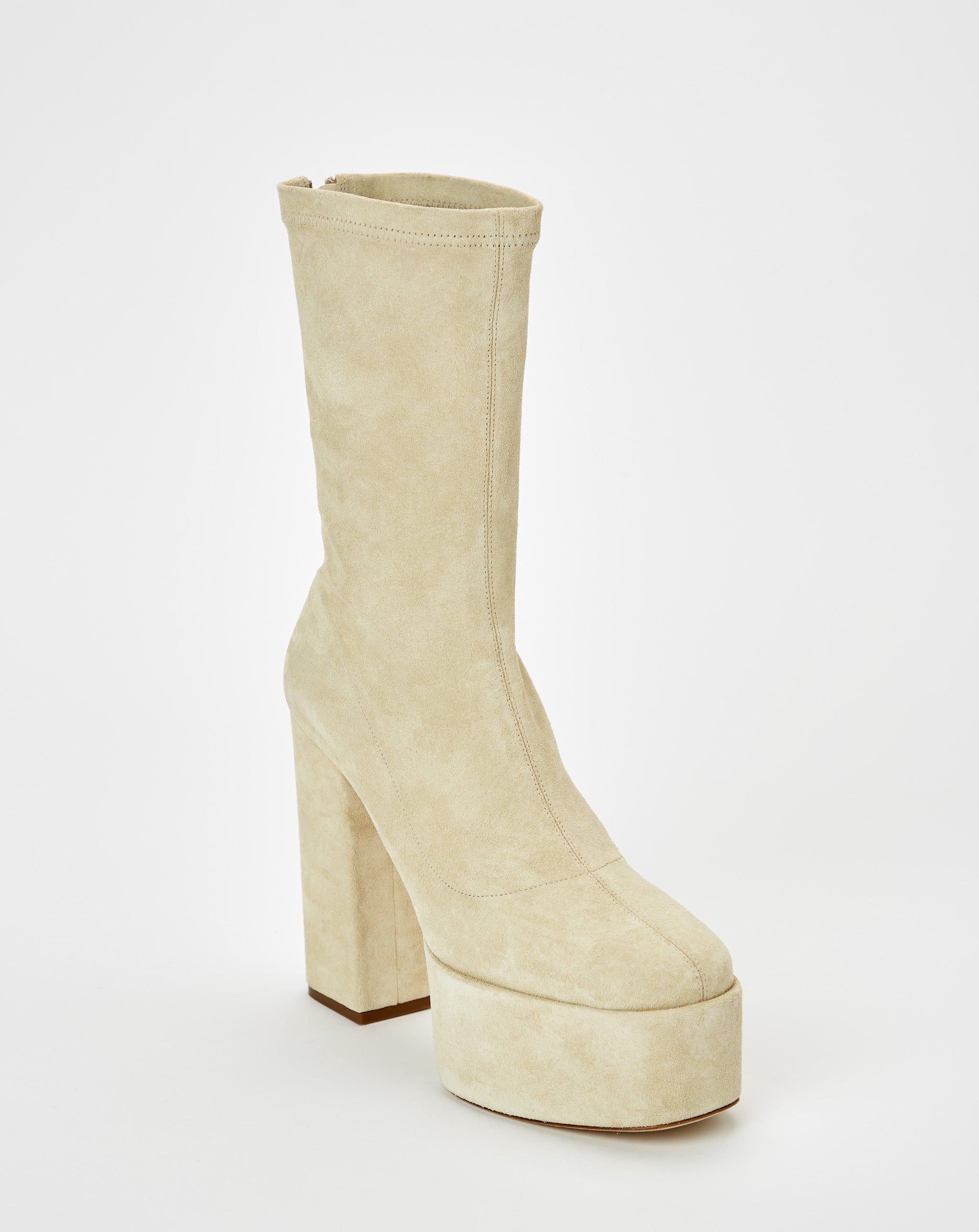 Calf Suede Stretch Lexy Ankle Boot
