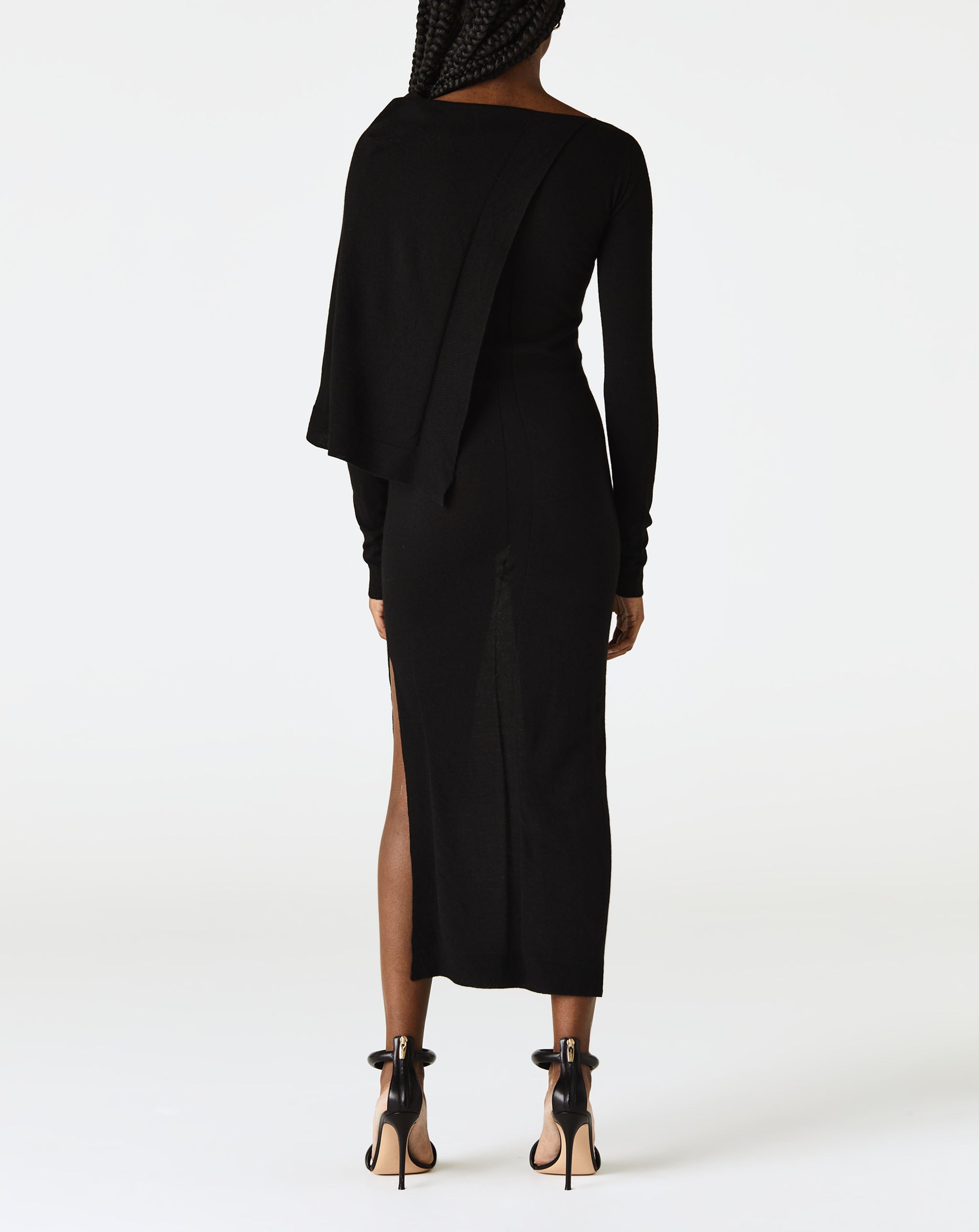 Long Sleeve Caped Dress