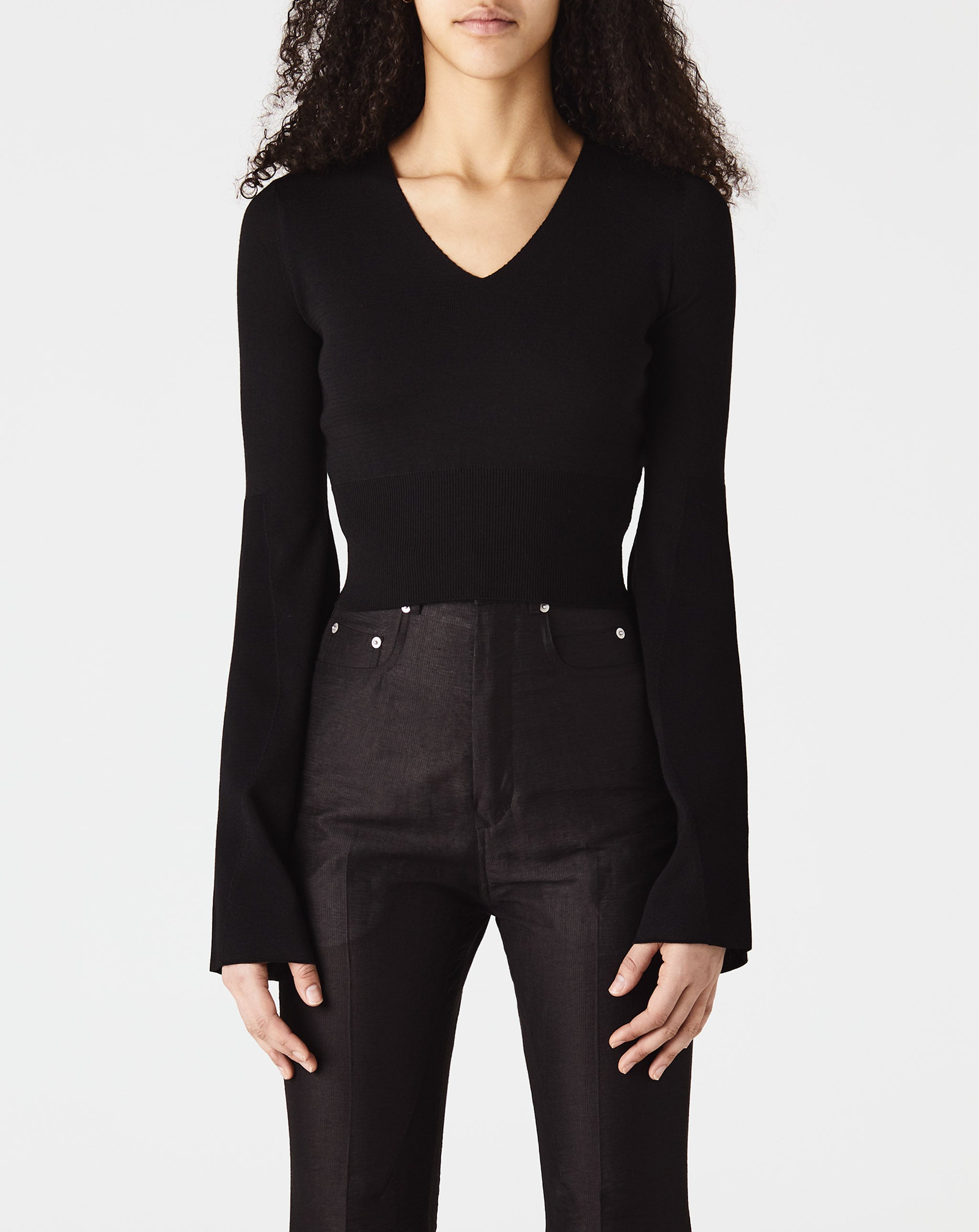 Cropped V Neck