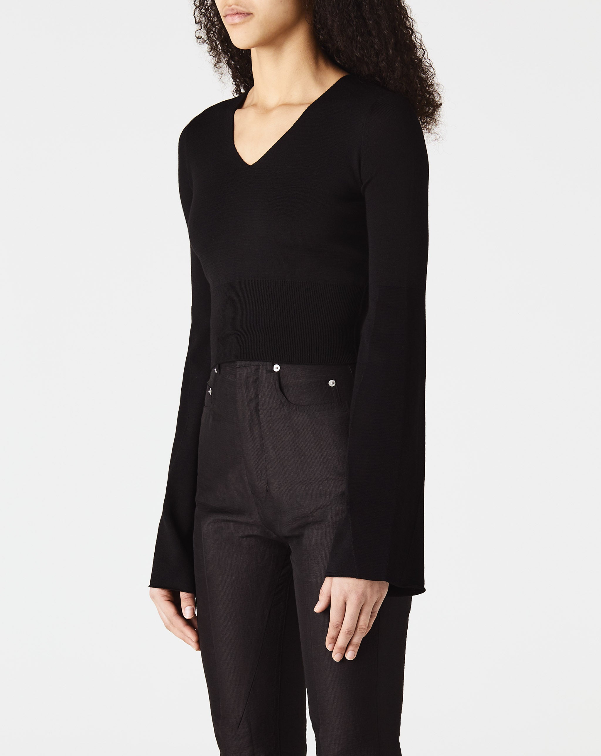 Cropped V Neck
