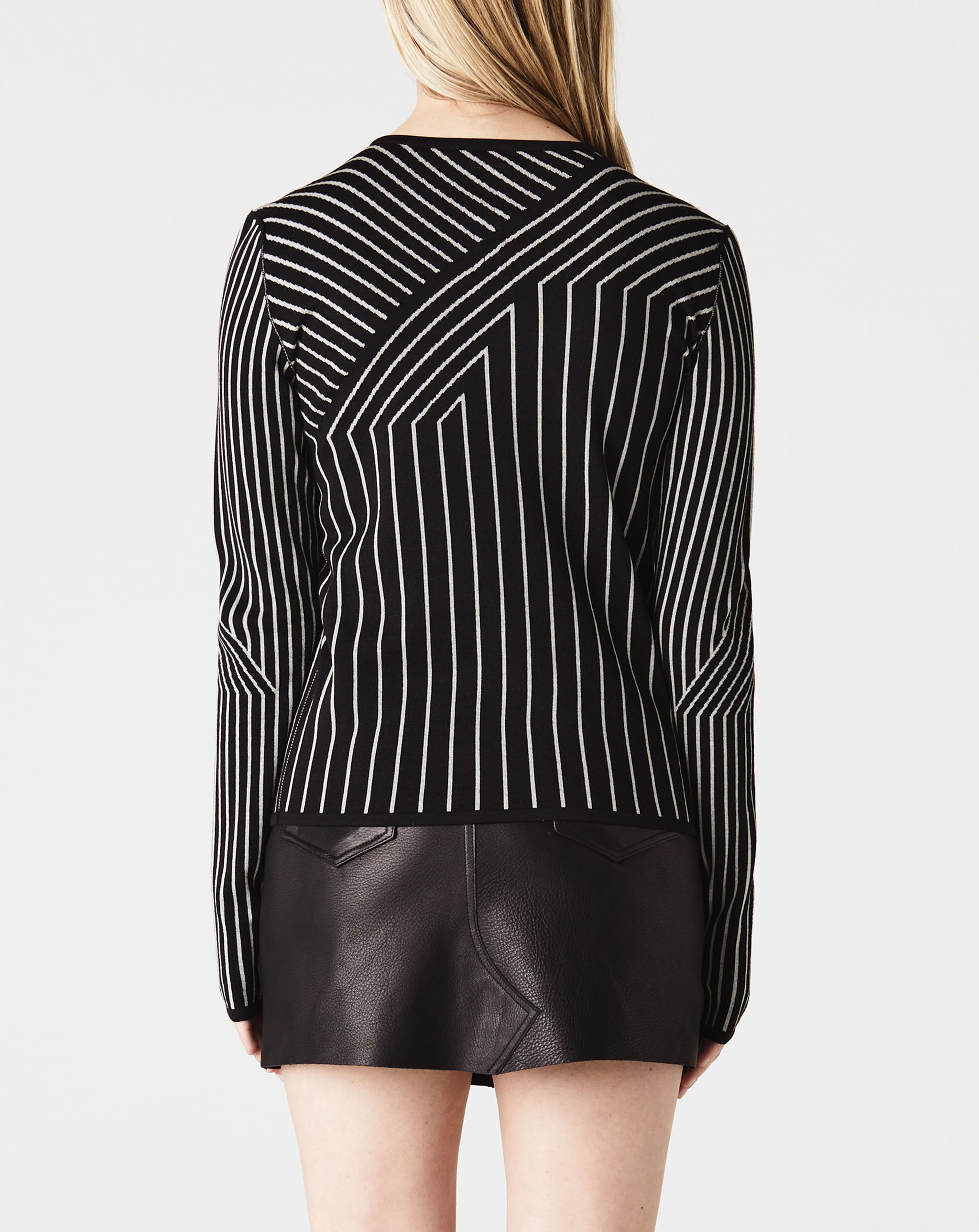 Cropped Geo Sweater