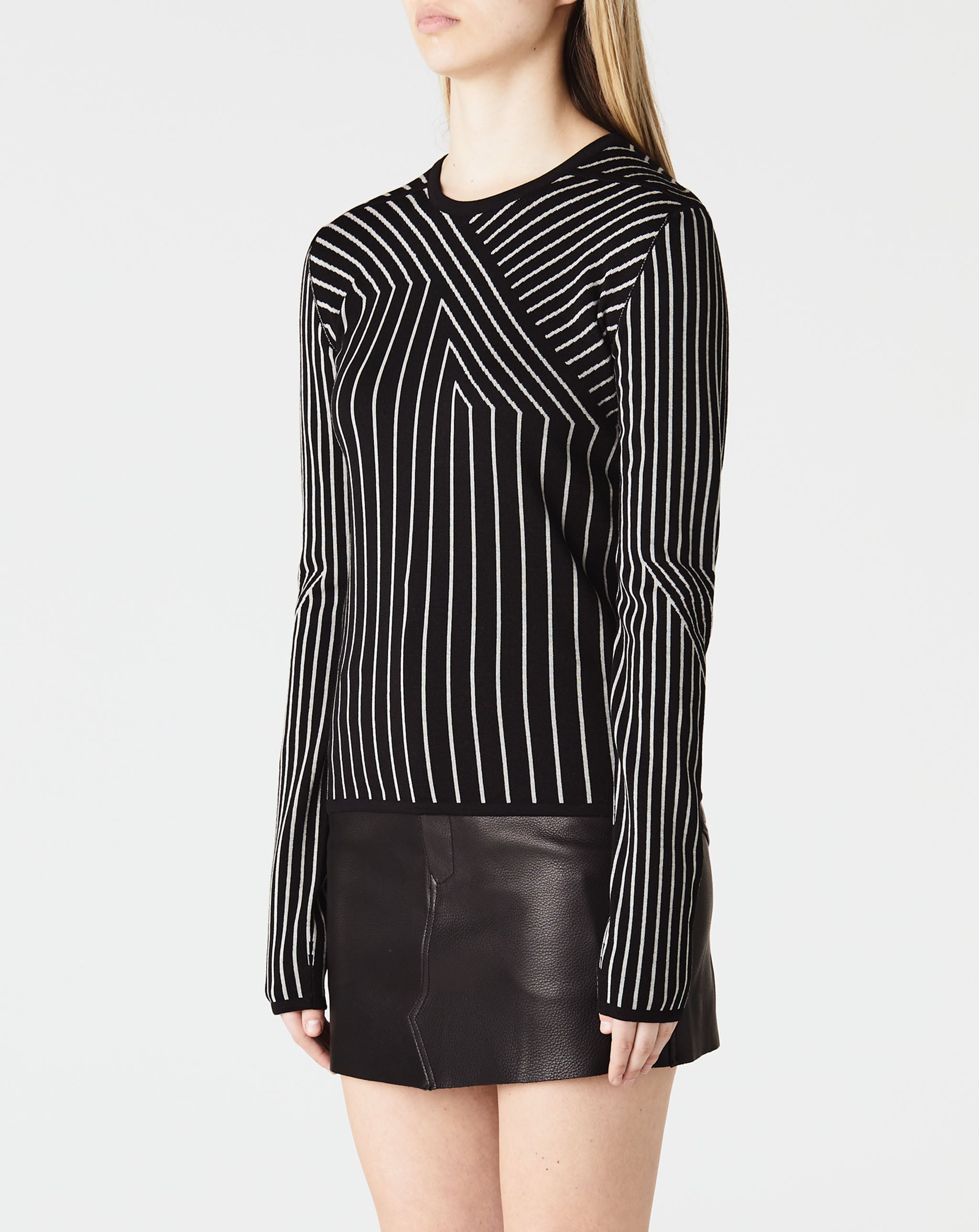 Cropped Geo Sweater