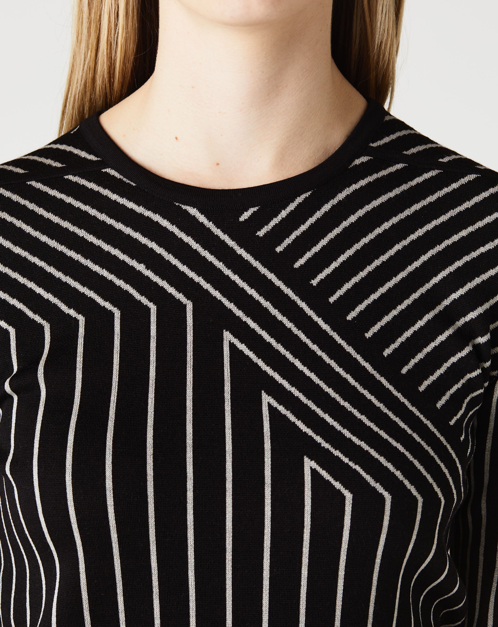 Cropped Geo Sweater