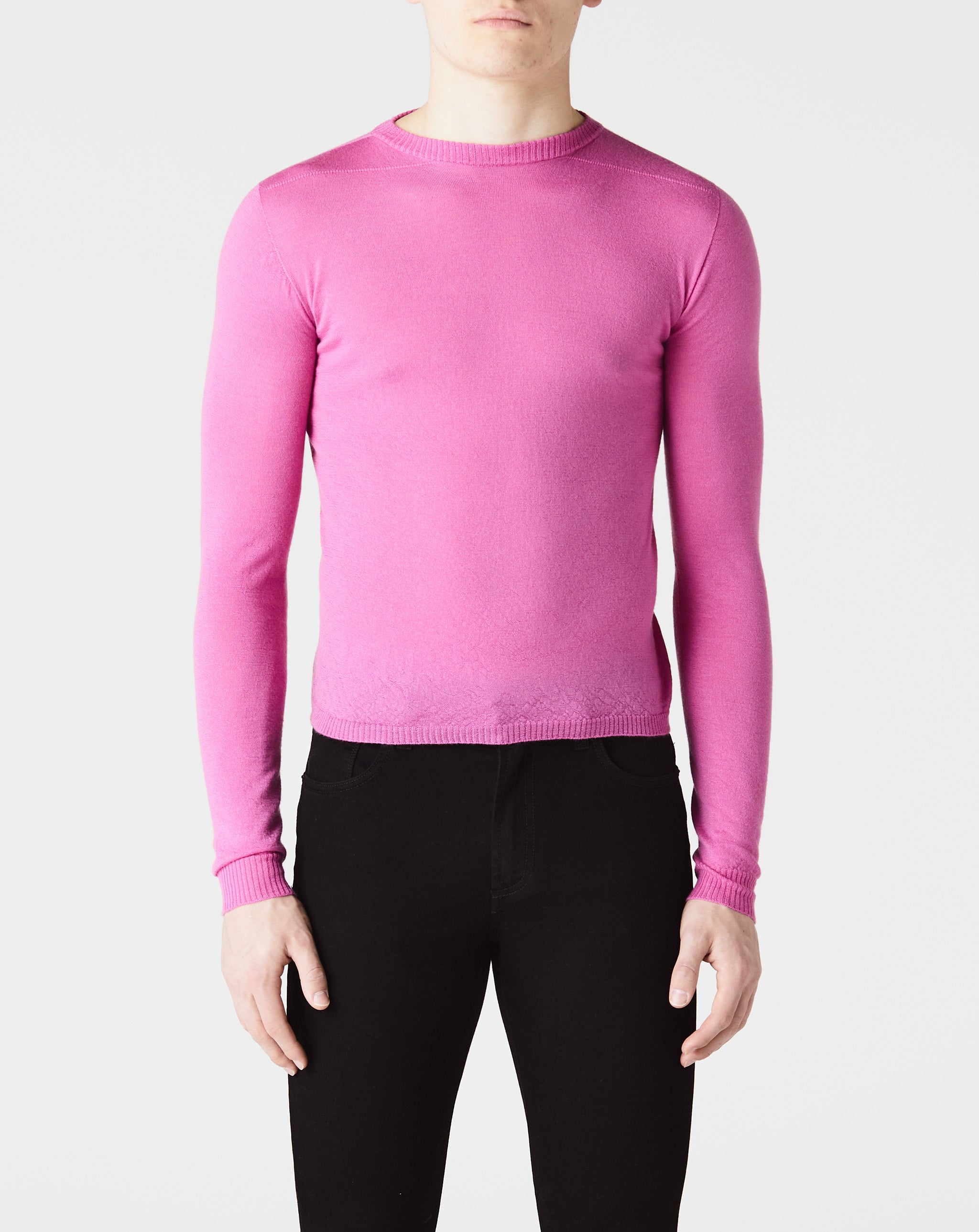 Cropped Biker Level Round Neck