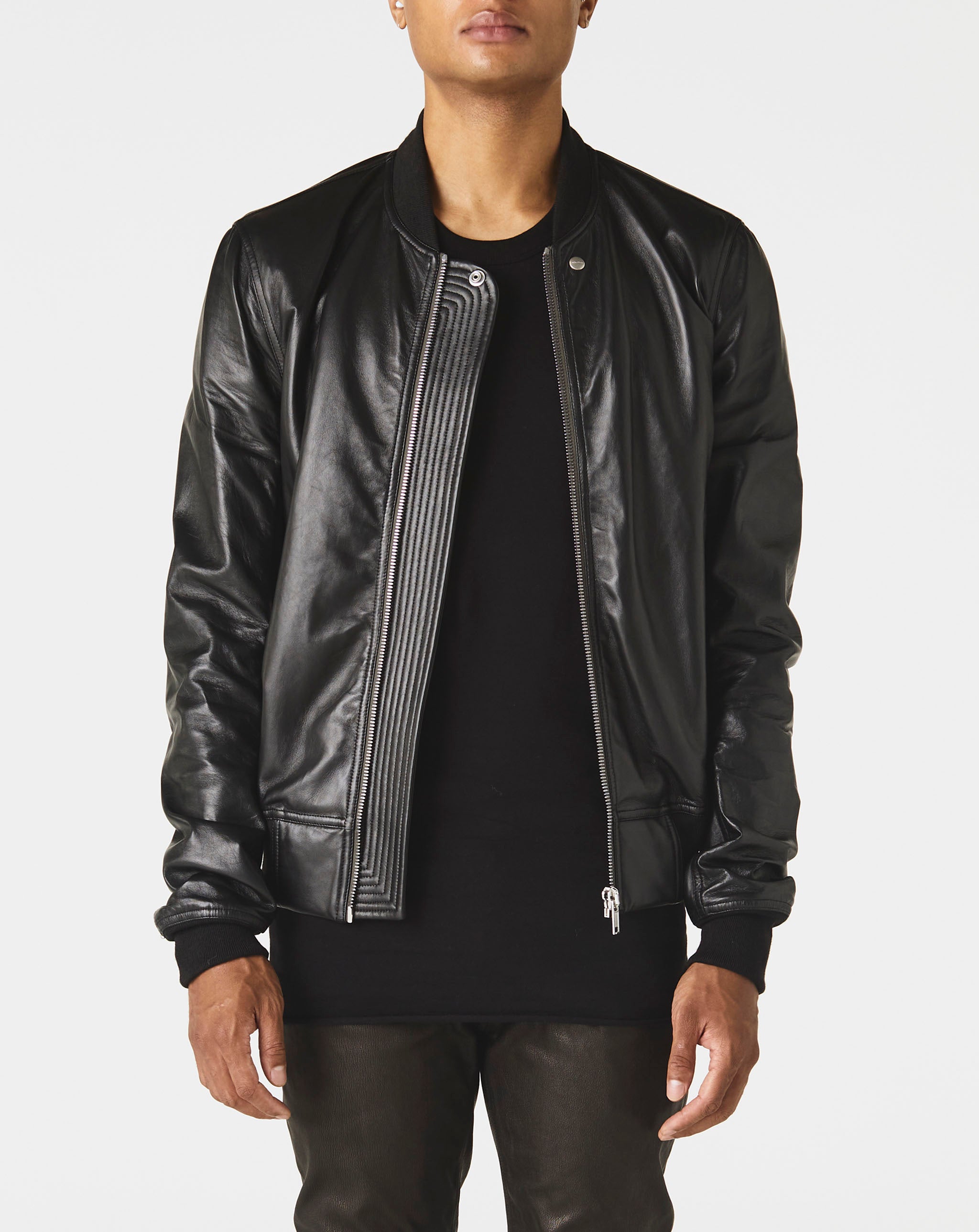 Leather Bomber Jacket