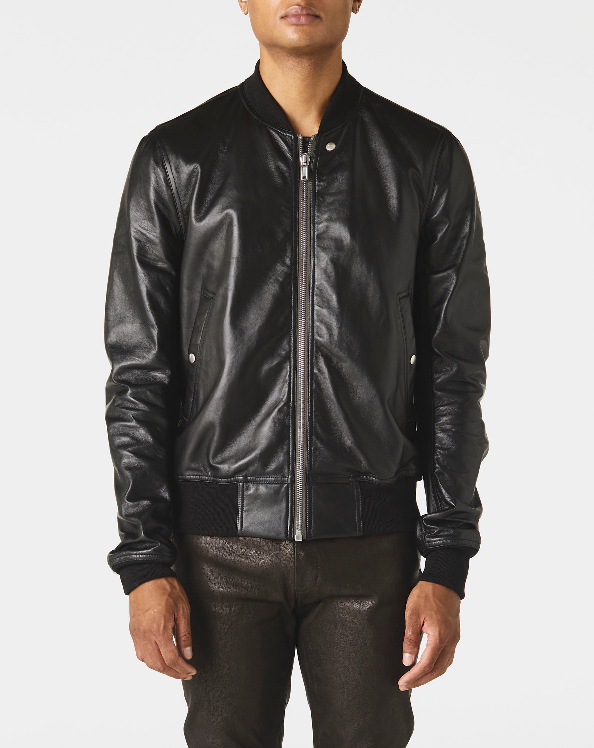 Leather Bomber Jacket