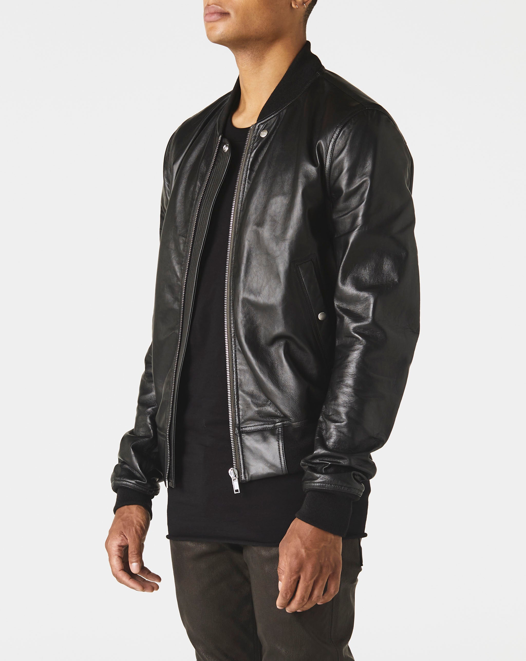 Leather Bomber Jacket