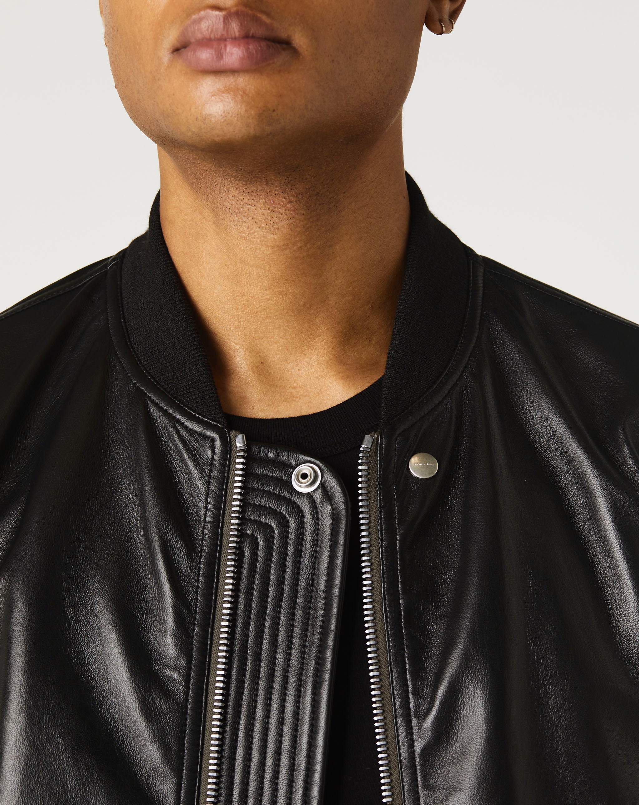 Leather Bomber Jacket