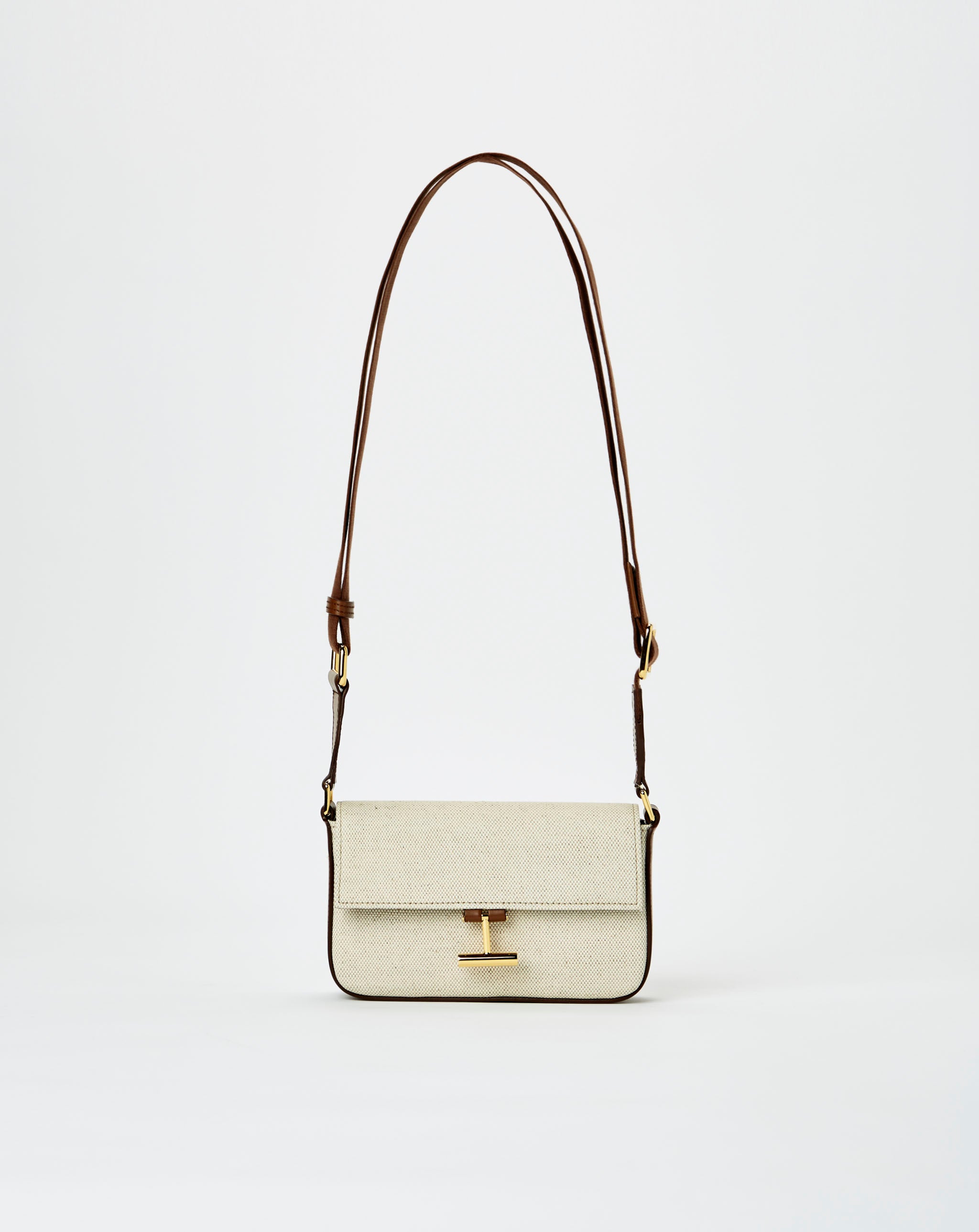 Canvas And Smooth Calf Mini Bag On Strap