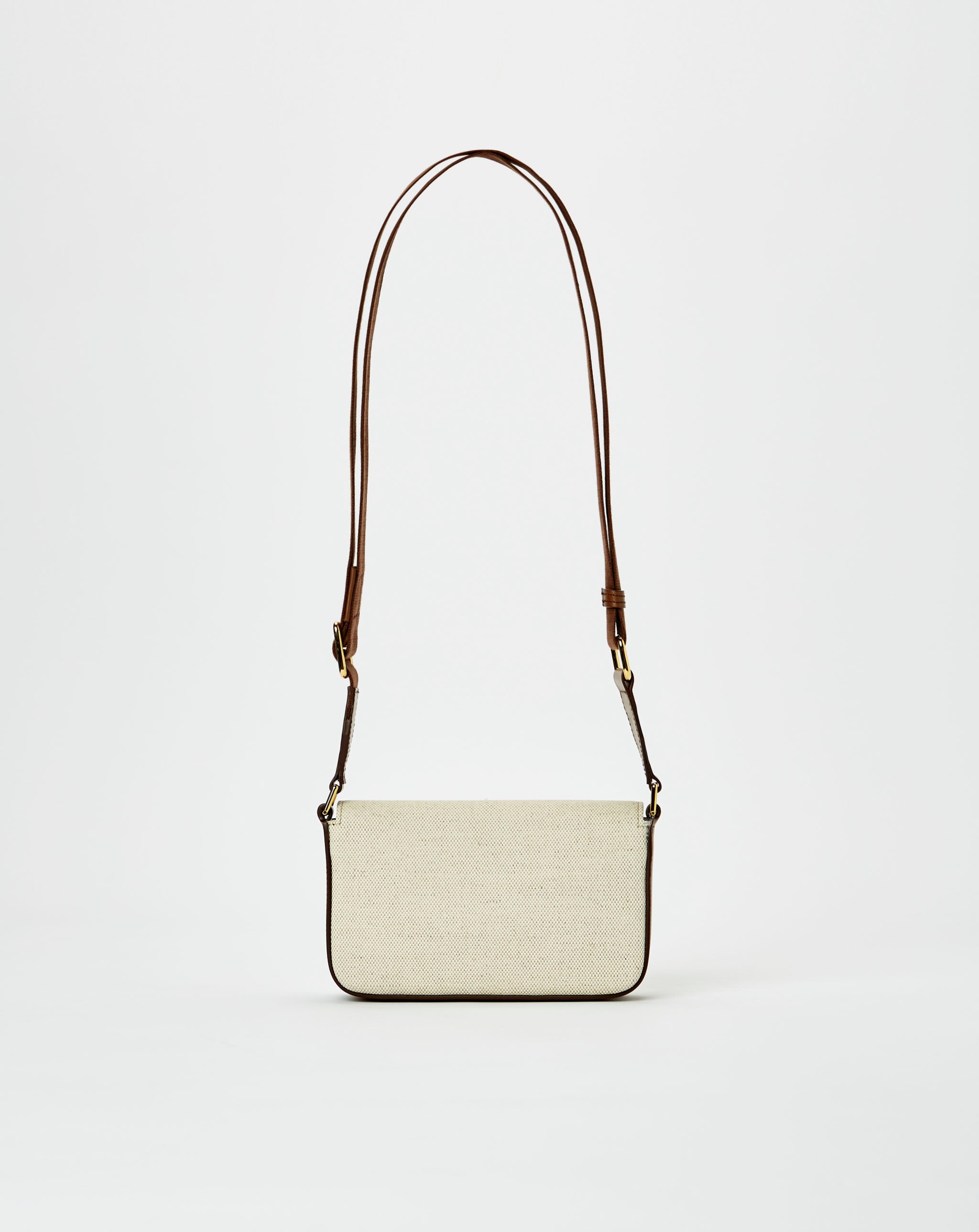 Canvas And Smooth Calf Mini Bag On Strap